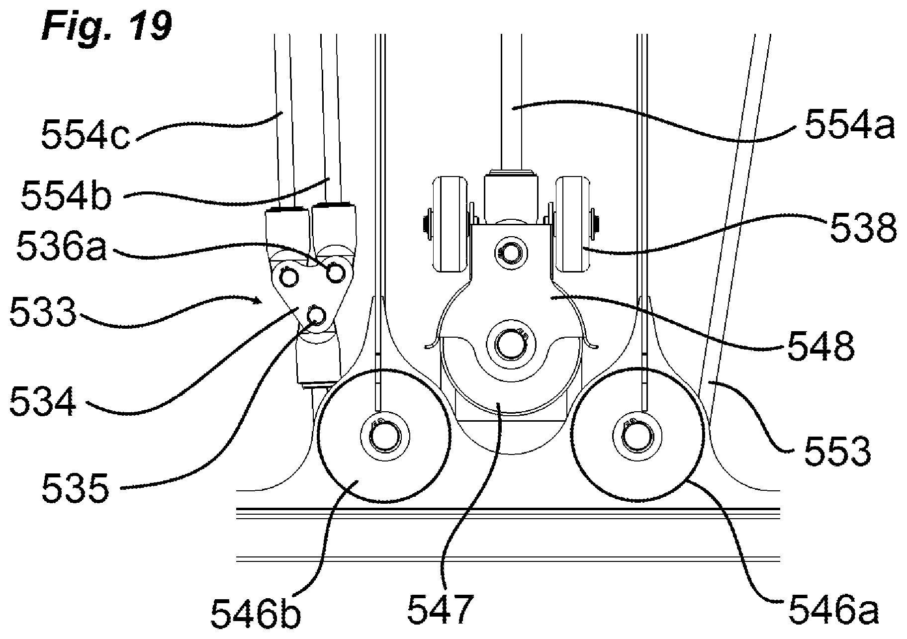 Patent US12311230 Figure 19 – Electromechanical exercise machine