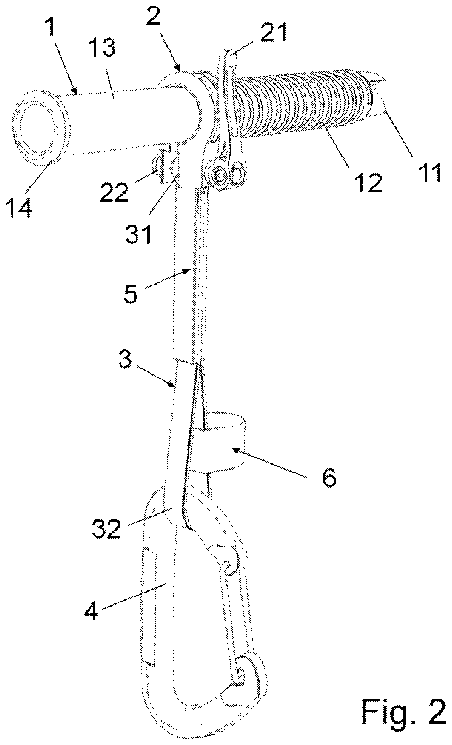 Patent US12311233 Figure 2 – Threaded anchor for ice climbing