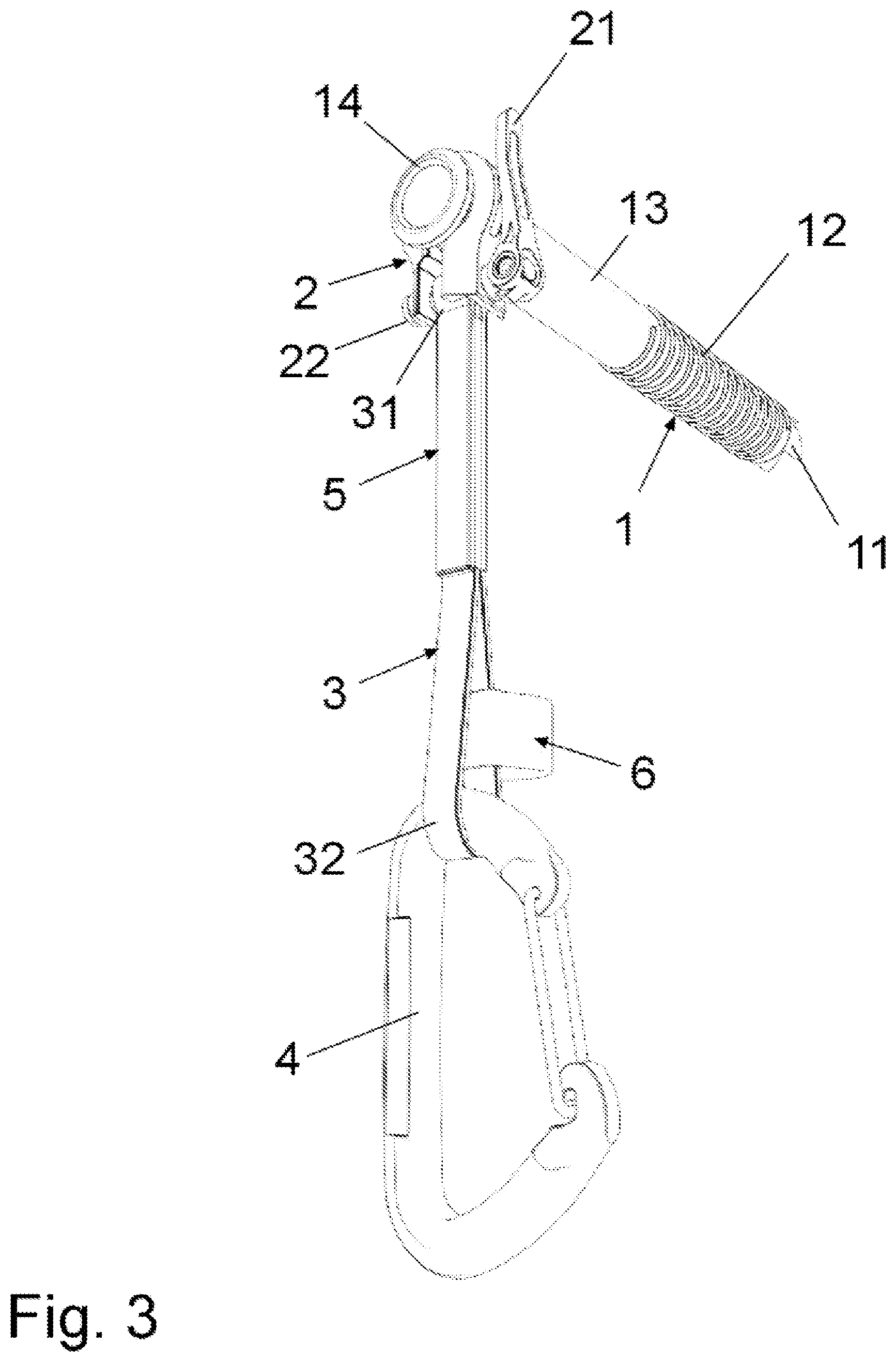 Patent US12311233 Figure 3 – Threaded anchor for ice climbing