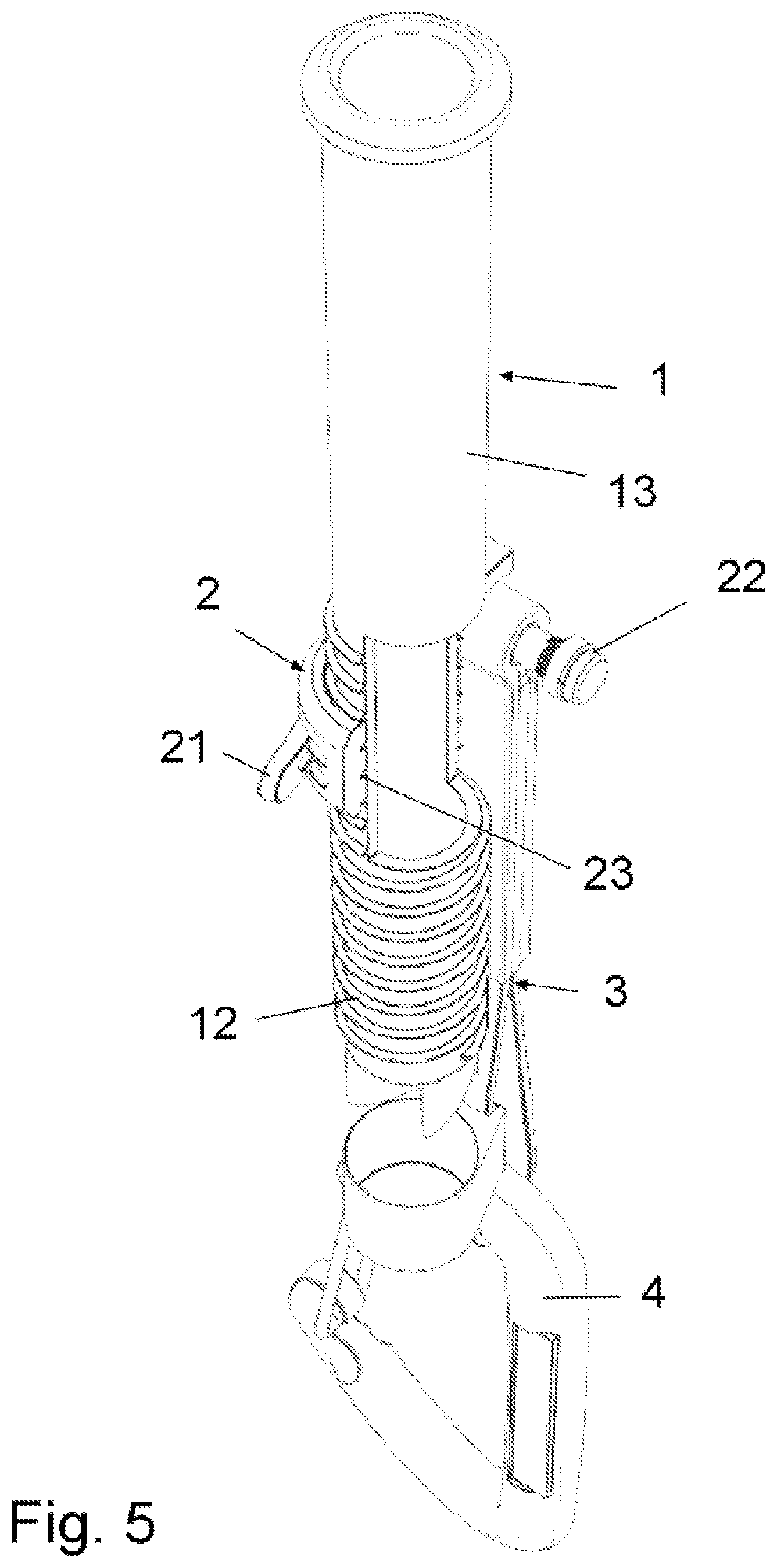 Patent US12311233 Figure 5 – Threaded anchor for ice climbing