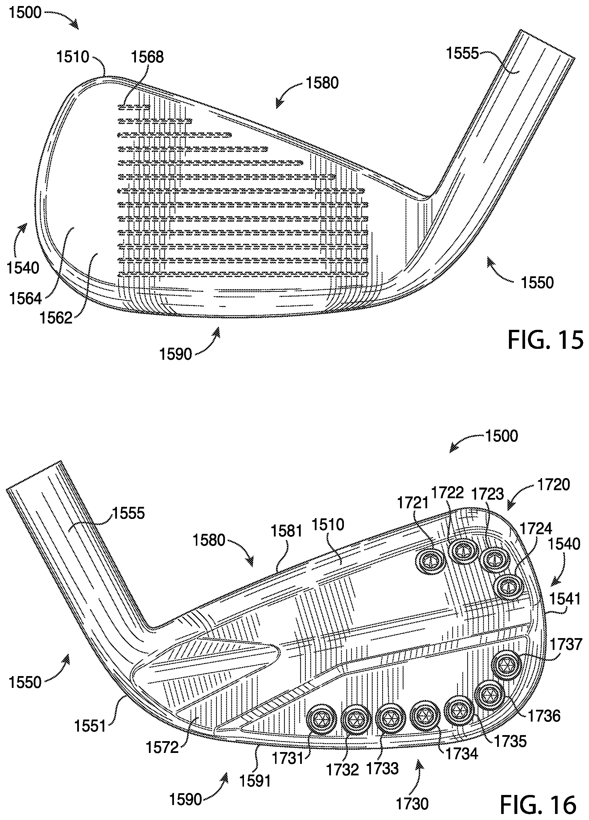 Patent US12311239 Figure 7 – Golf club heads and methods to manufacture golf club heads