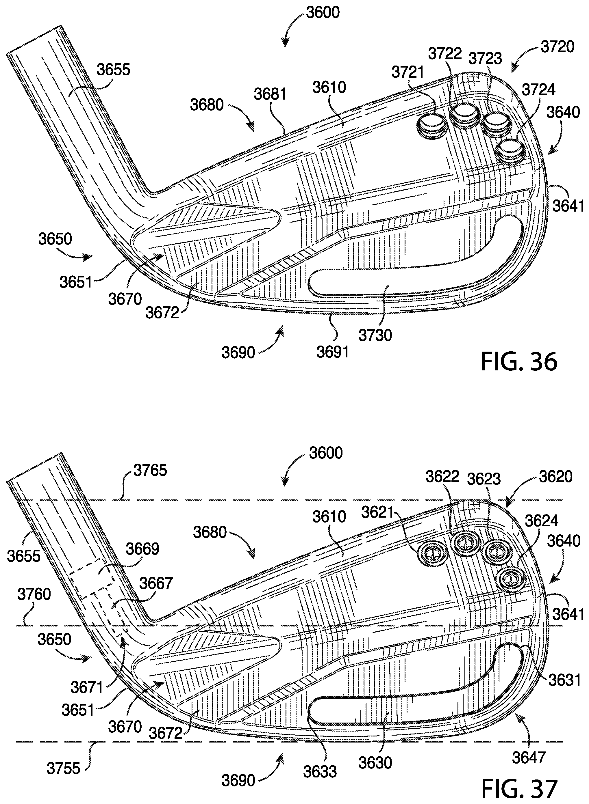 Patent US12311239 Figure 17 – Golf club heads and methods to manufacture golf club heads