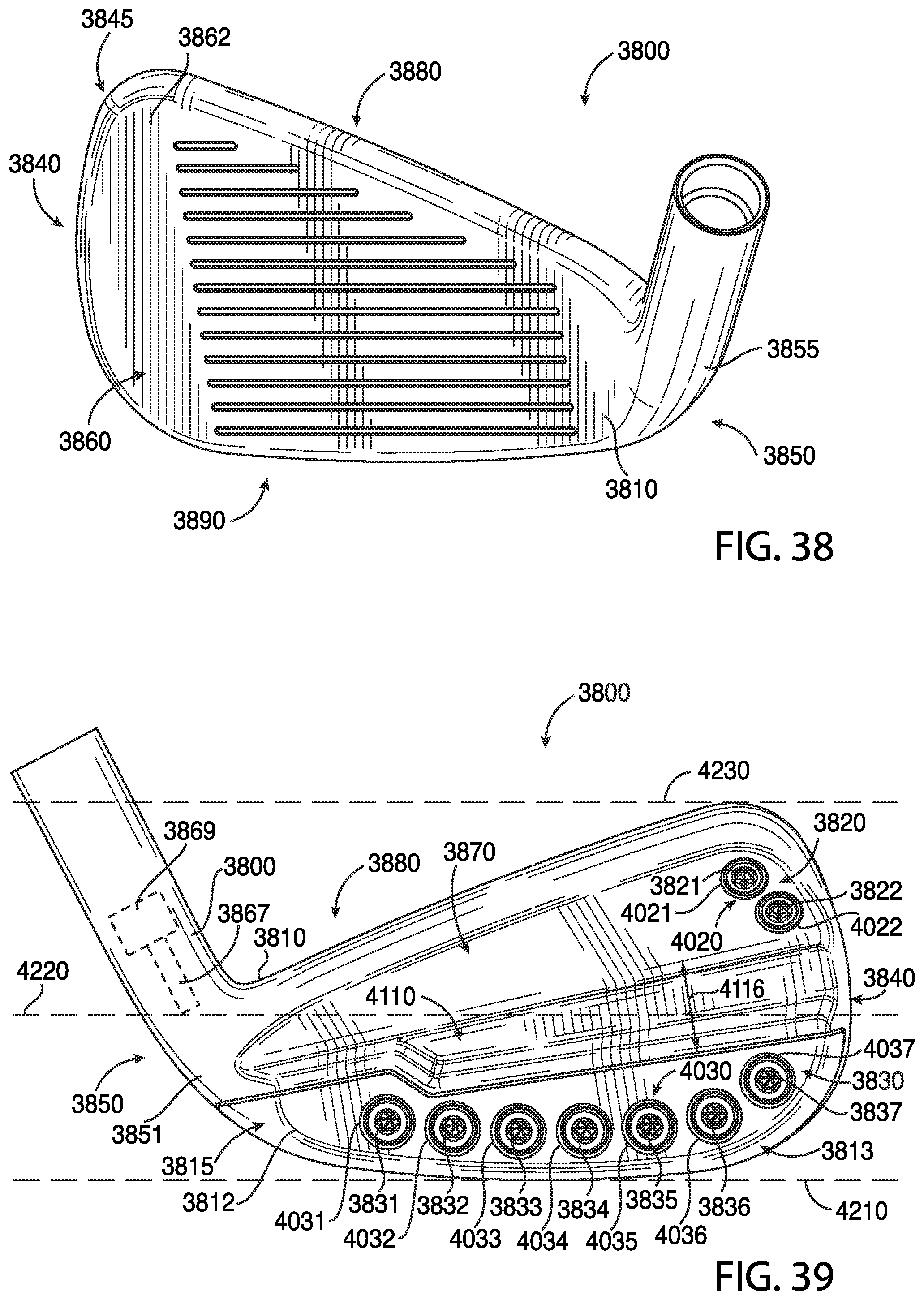 Patent US12311239 Figure 18 – Golf club heads and methods to manufacture golf club heads