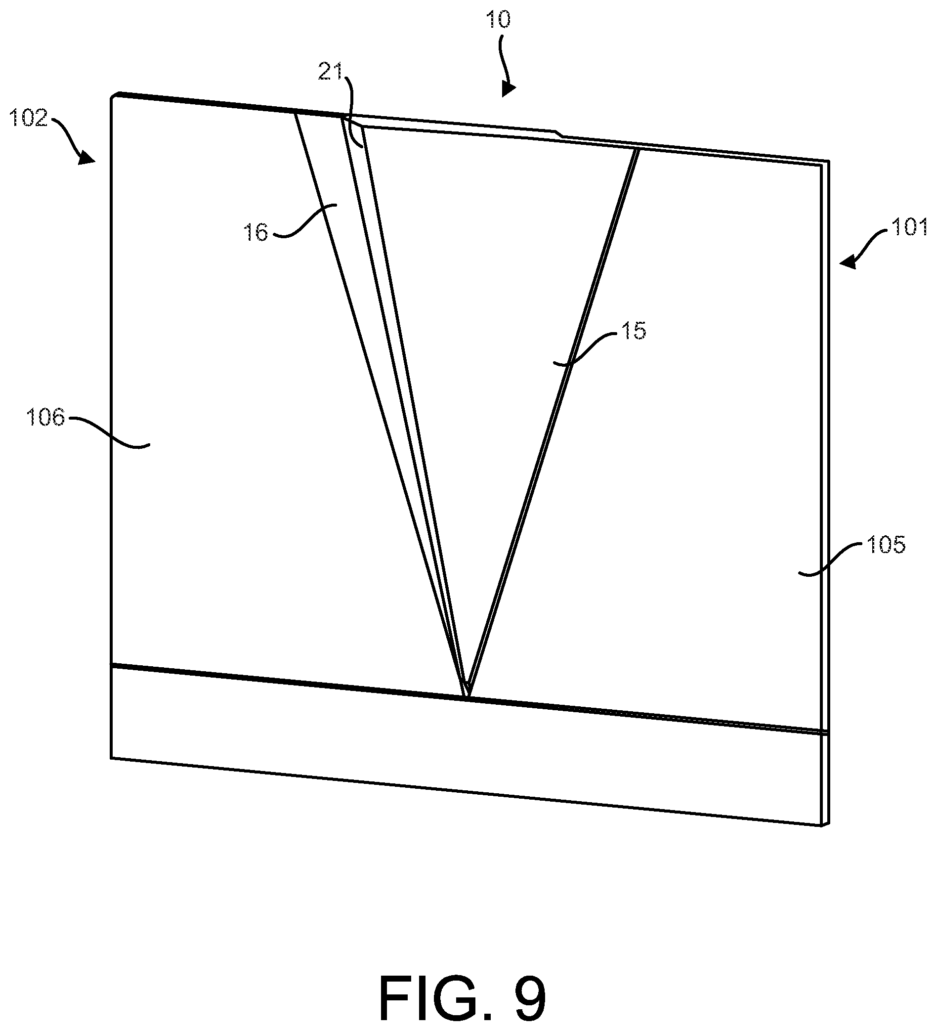 Patent US12311243 Figure 9 – Expandable climbing panel and climbing wall having such a panel