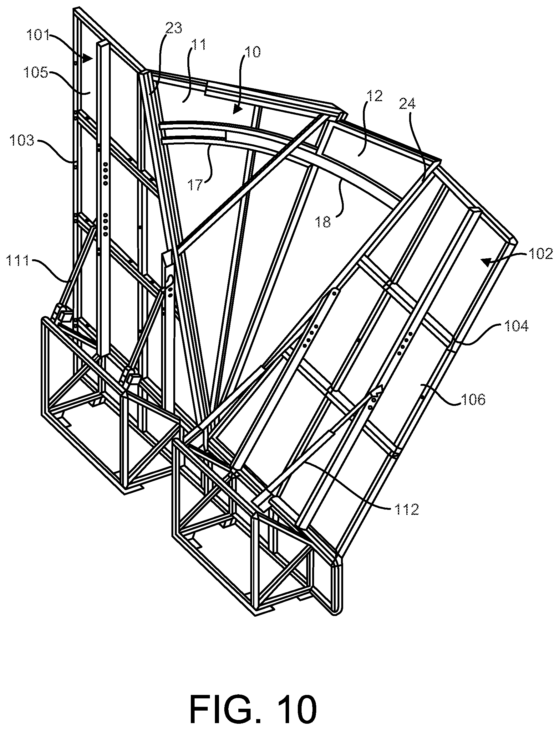 Patent US12311243 Figure 10 – Expandable climbing panel and climbing wall having such a panel