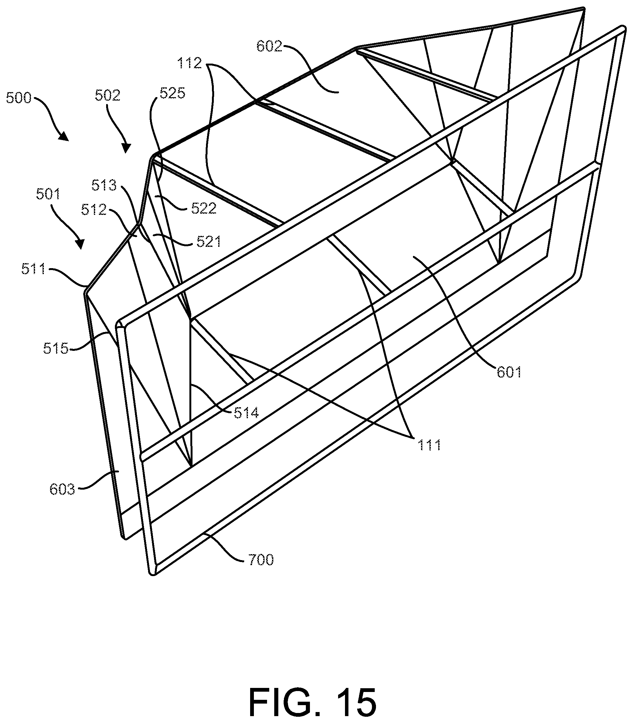 Patent US12311243 Figure 15 – Expandable climbing panel and climbing wall having such a panel