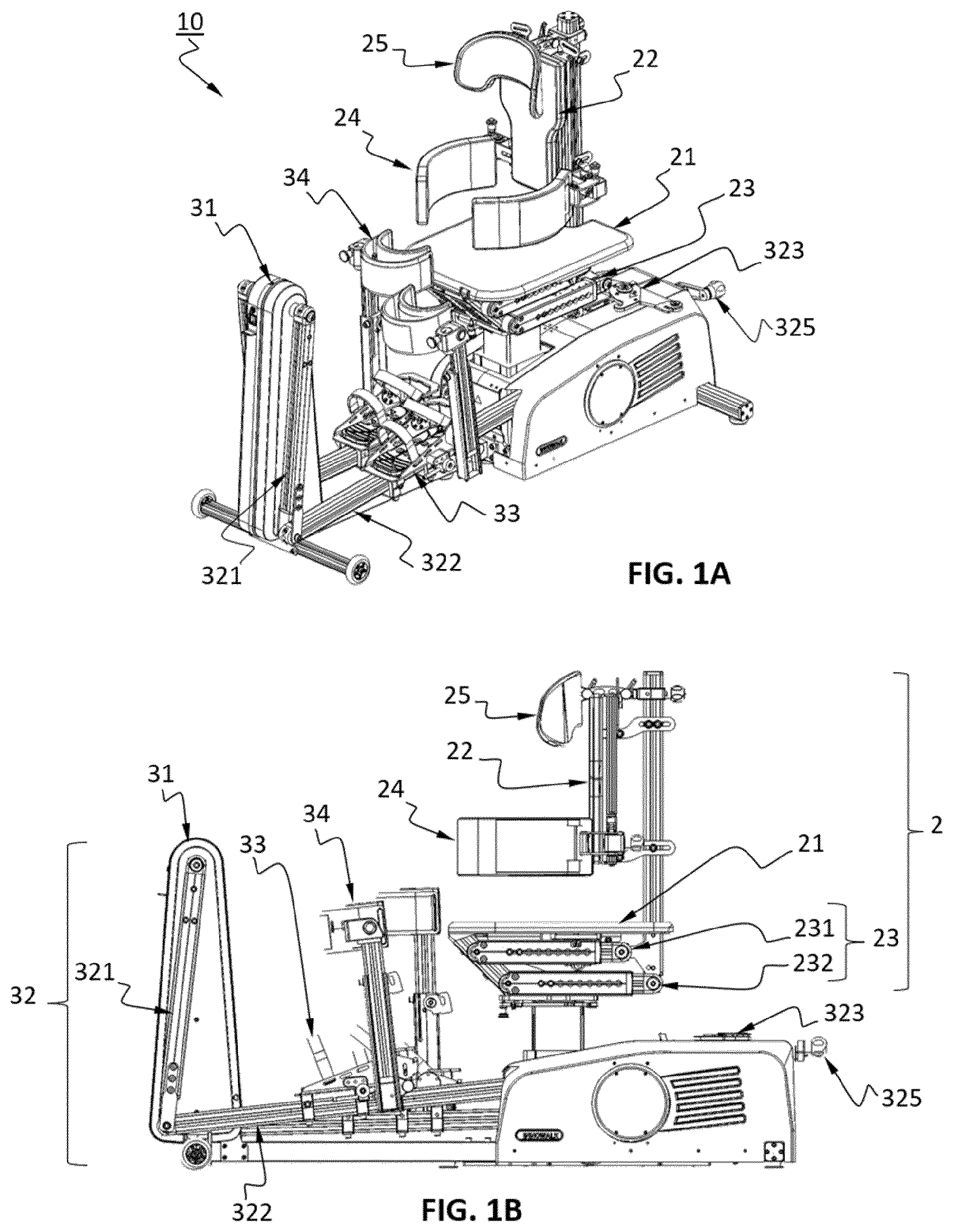 Patent US12311244 Figure 1 – Assistive movement training apparatus for the disabled