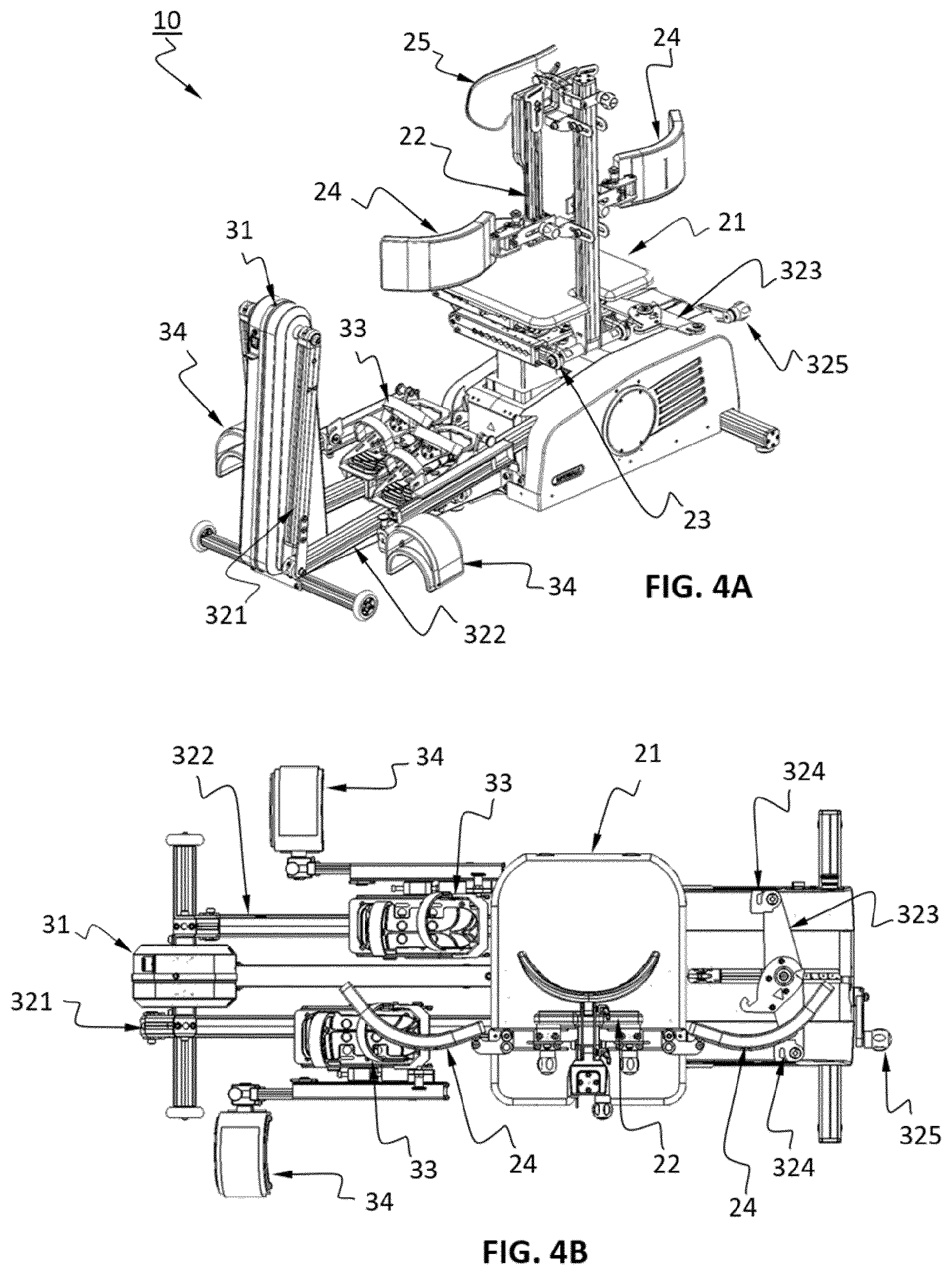 Patent US12311244 Figure 4 – Assistive movement training apparatus for the disabled