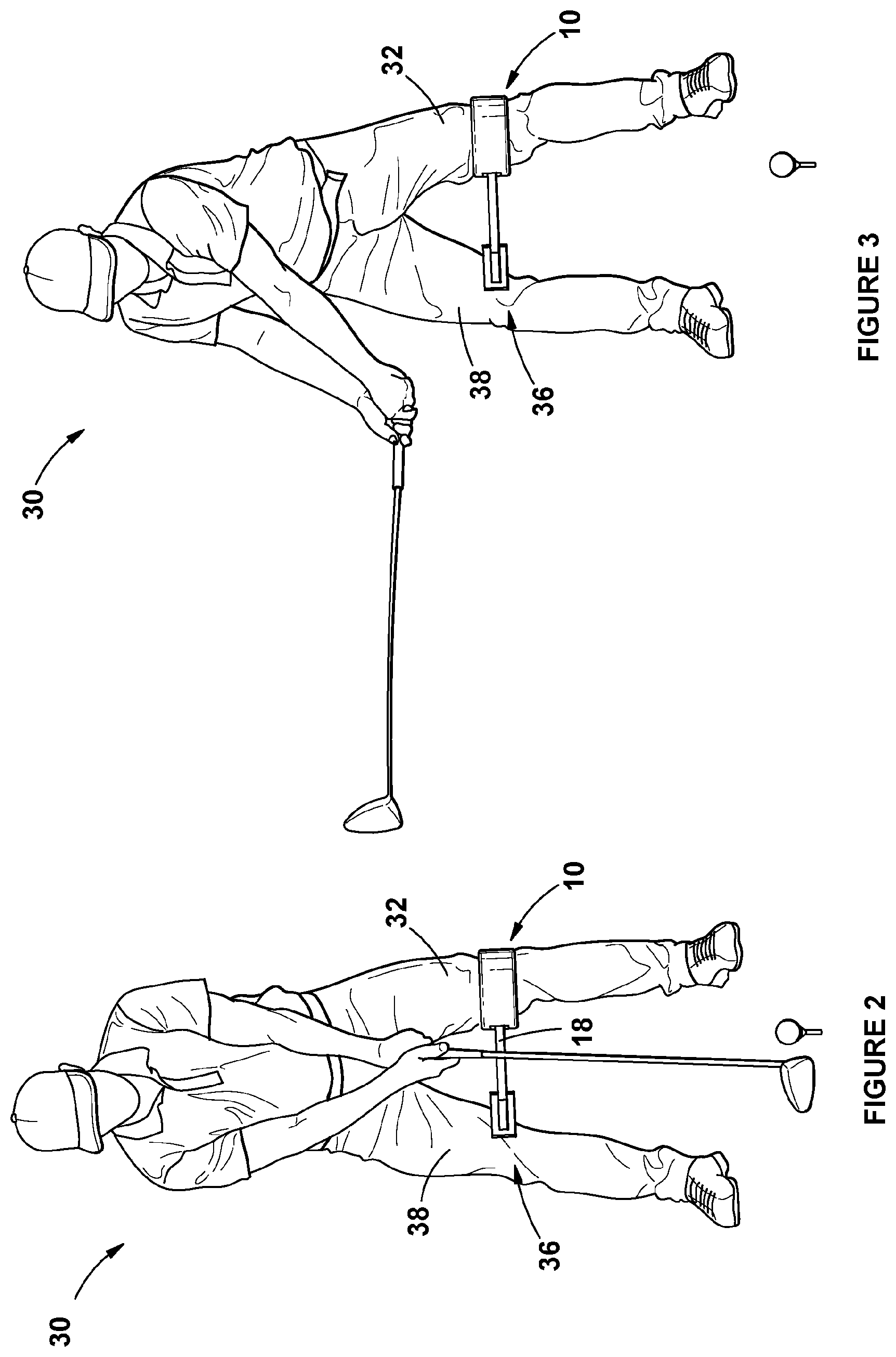 Patent US12311245 Figure 2 – Golf training aid