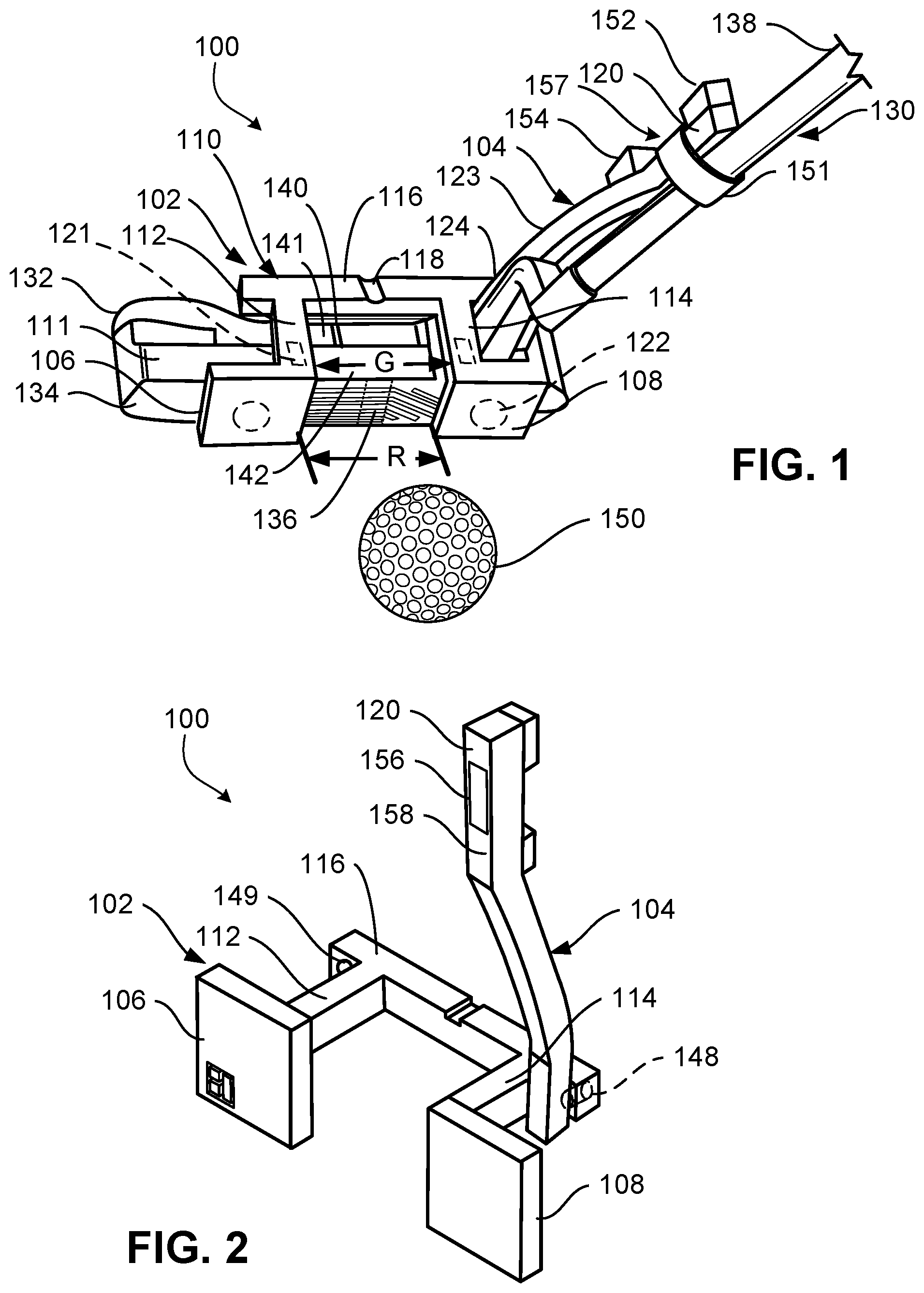 Patent US12311246 Figure 1 – Putting aid