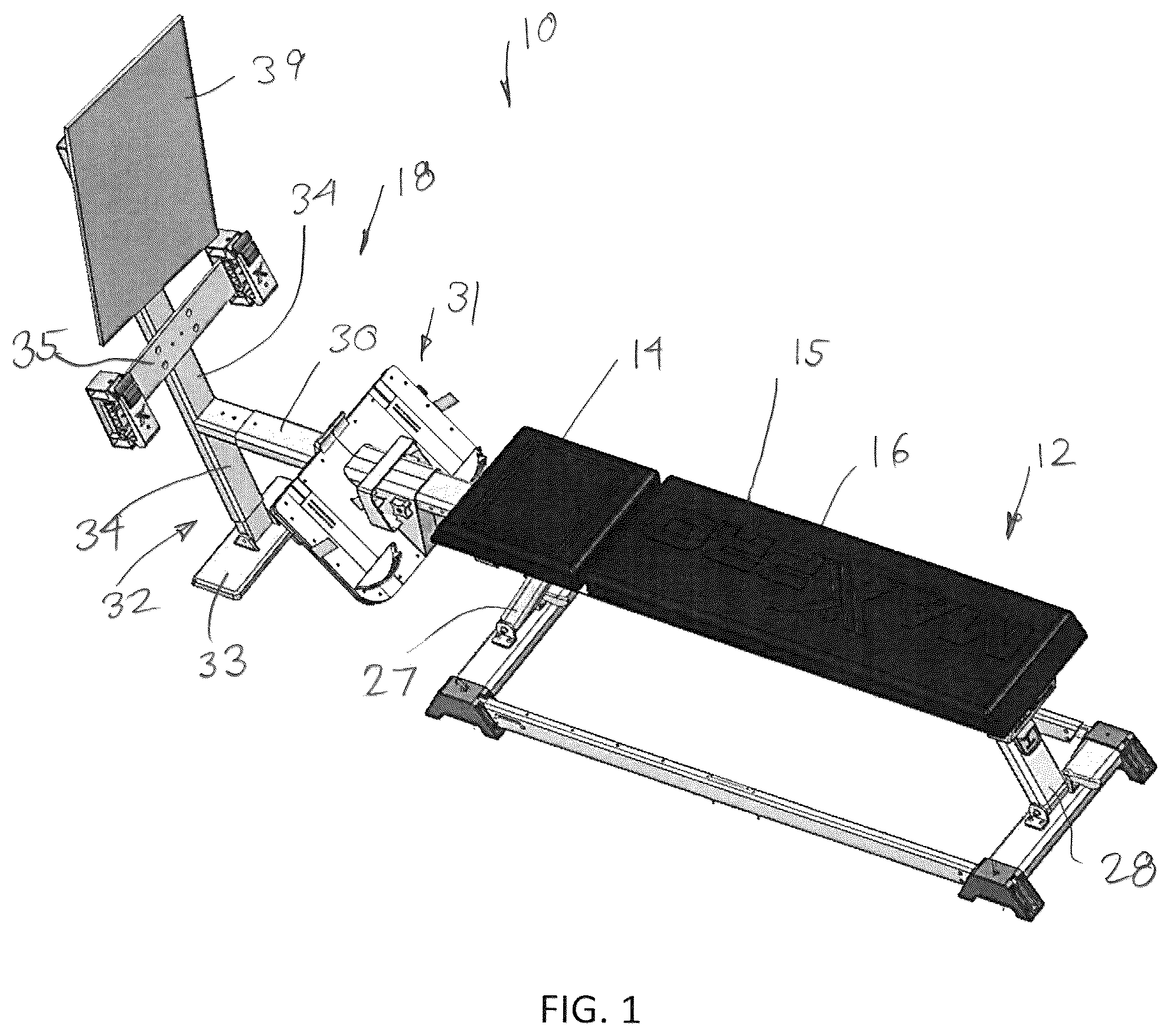 Patent US12311247 Figure 1 – Exercise system with a variable resistance unit and an improved performance software application