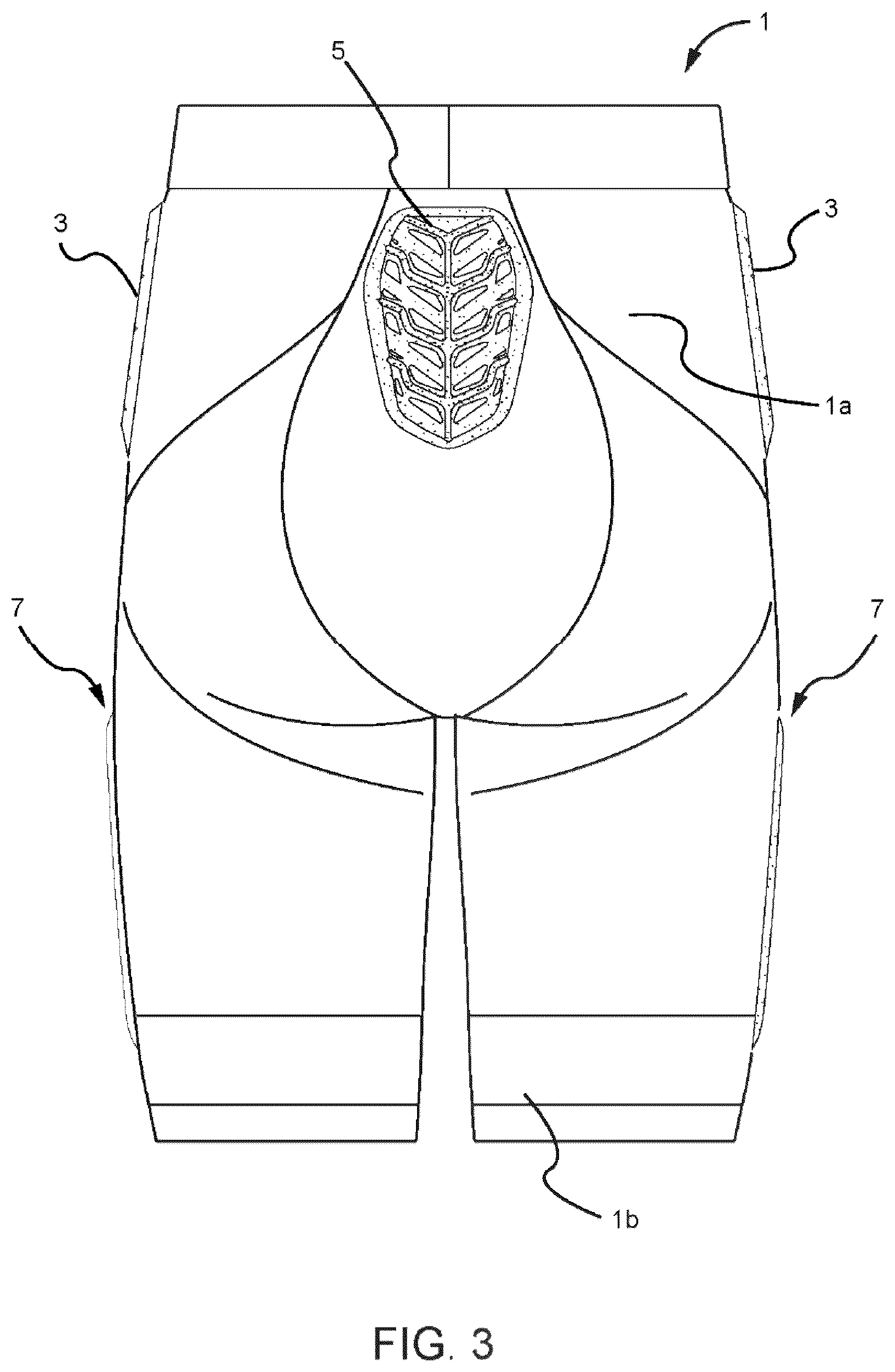 Patent US12311249 Figure 3 – Protective pad for protection from impact and a protective garment using the same