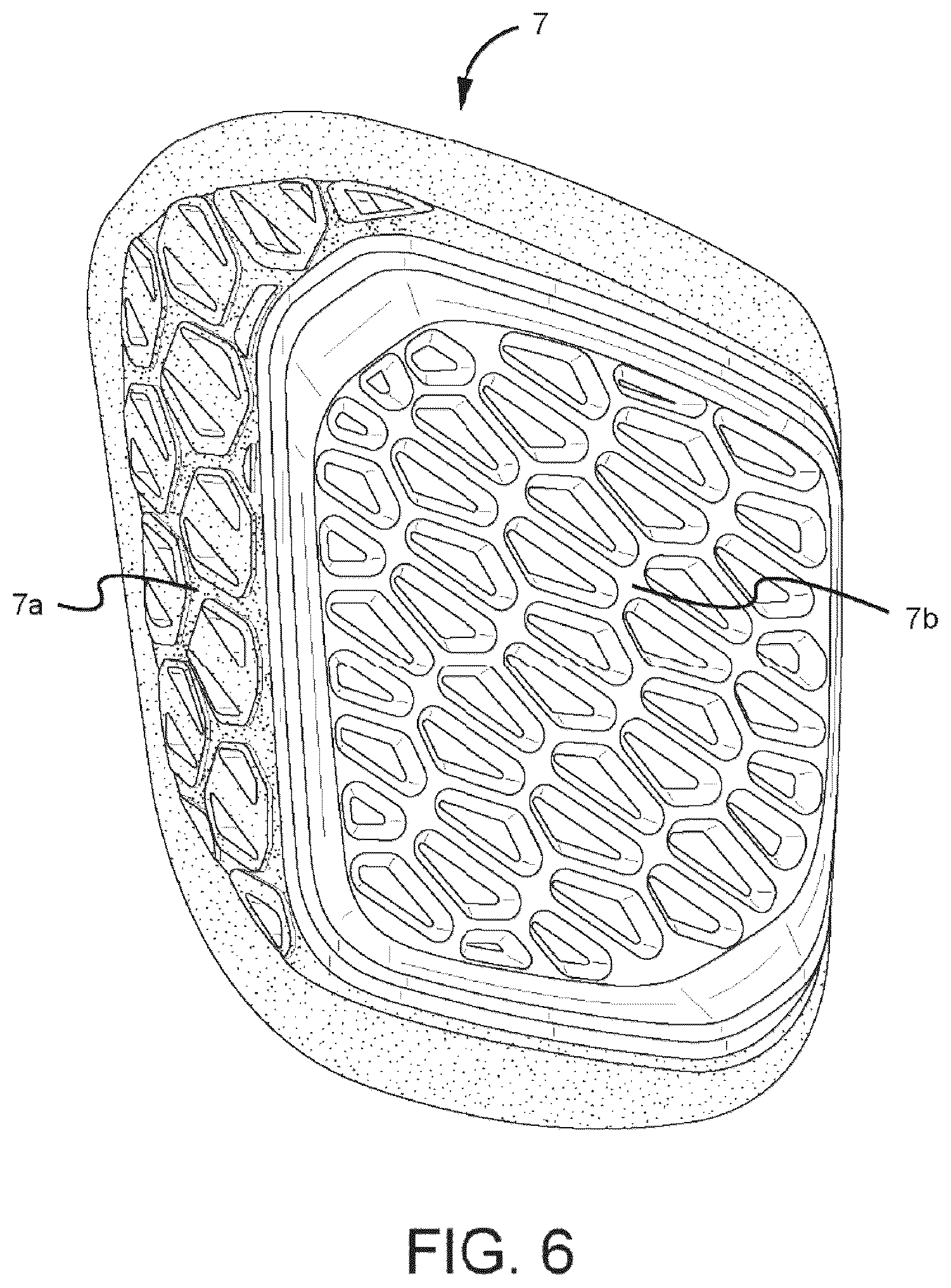 Patent US12311249 Figure 6 – Protective pad for protection from impact and a protective garment using the same
