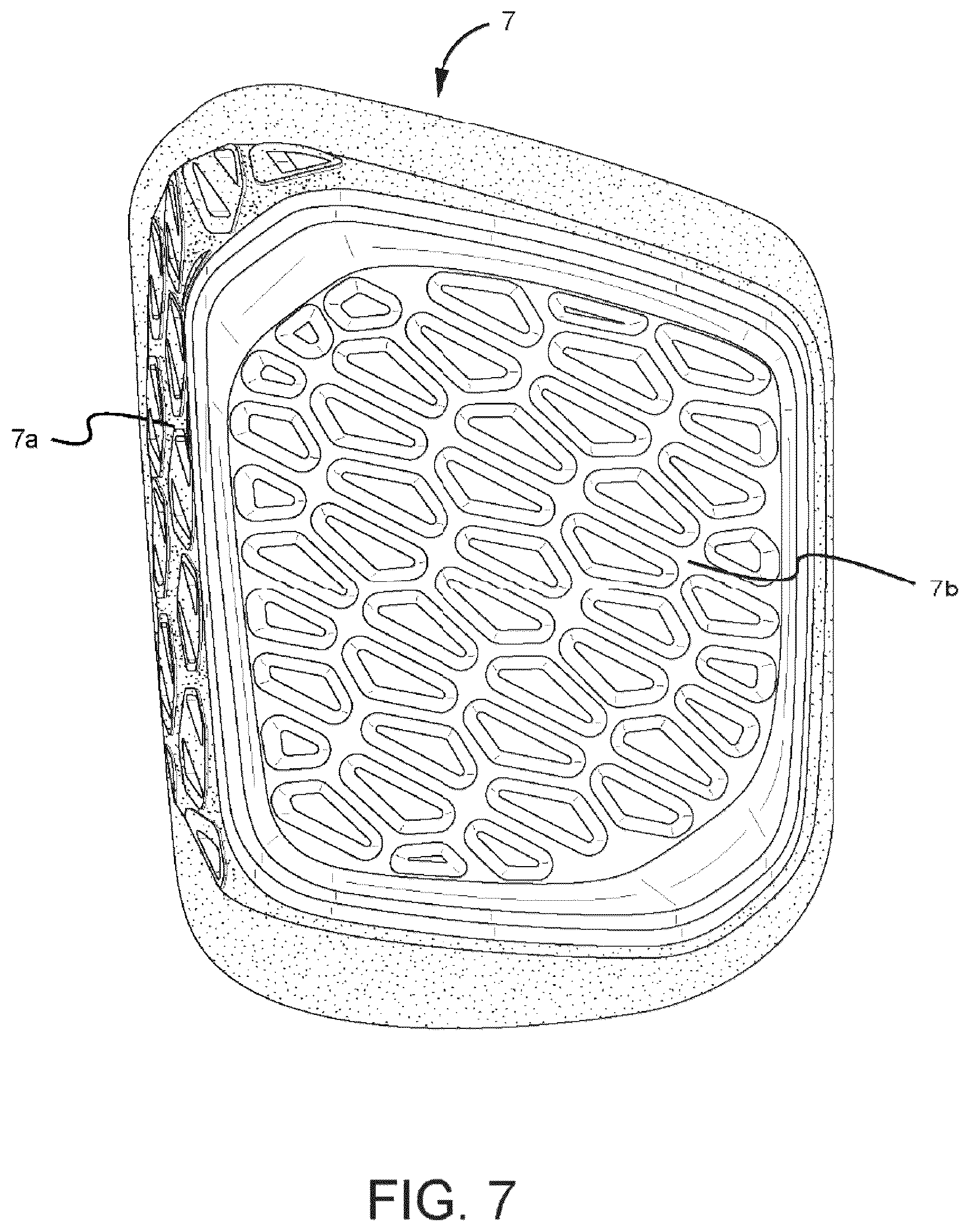 Patent US12311249 Figure 7 – Protective pad for protection from impact and a protective garment using the same