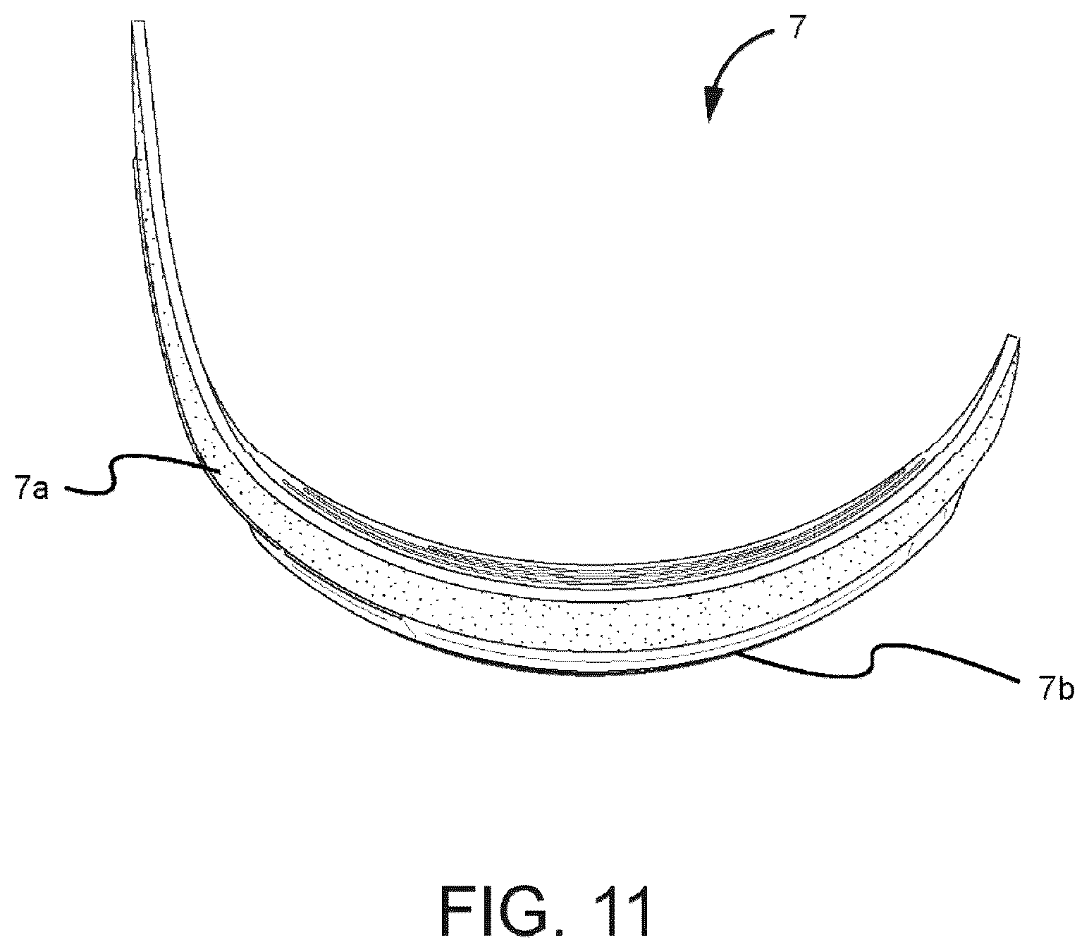 Patent US12311249 Figure 11 – Protective pad for protection from impact and a protective garment using the same