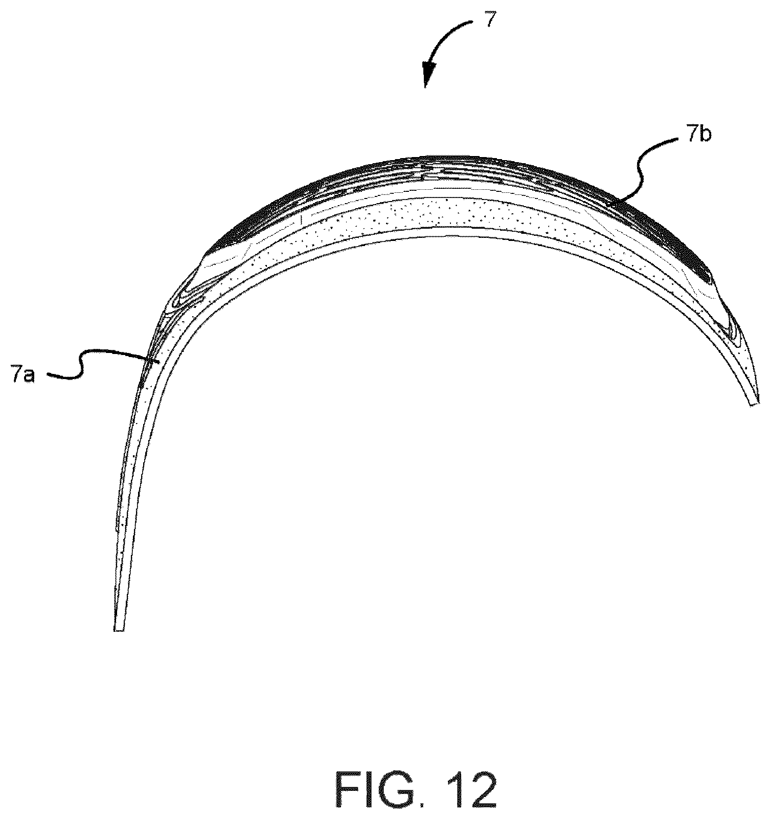 Patent US12311249 Figure 12 – Protective pad for protection from impact and a protective garment using the same