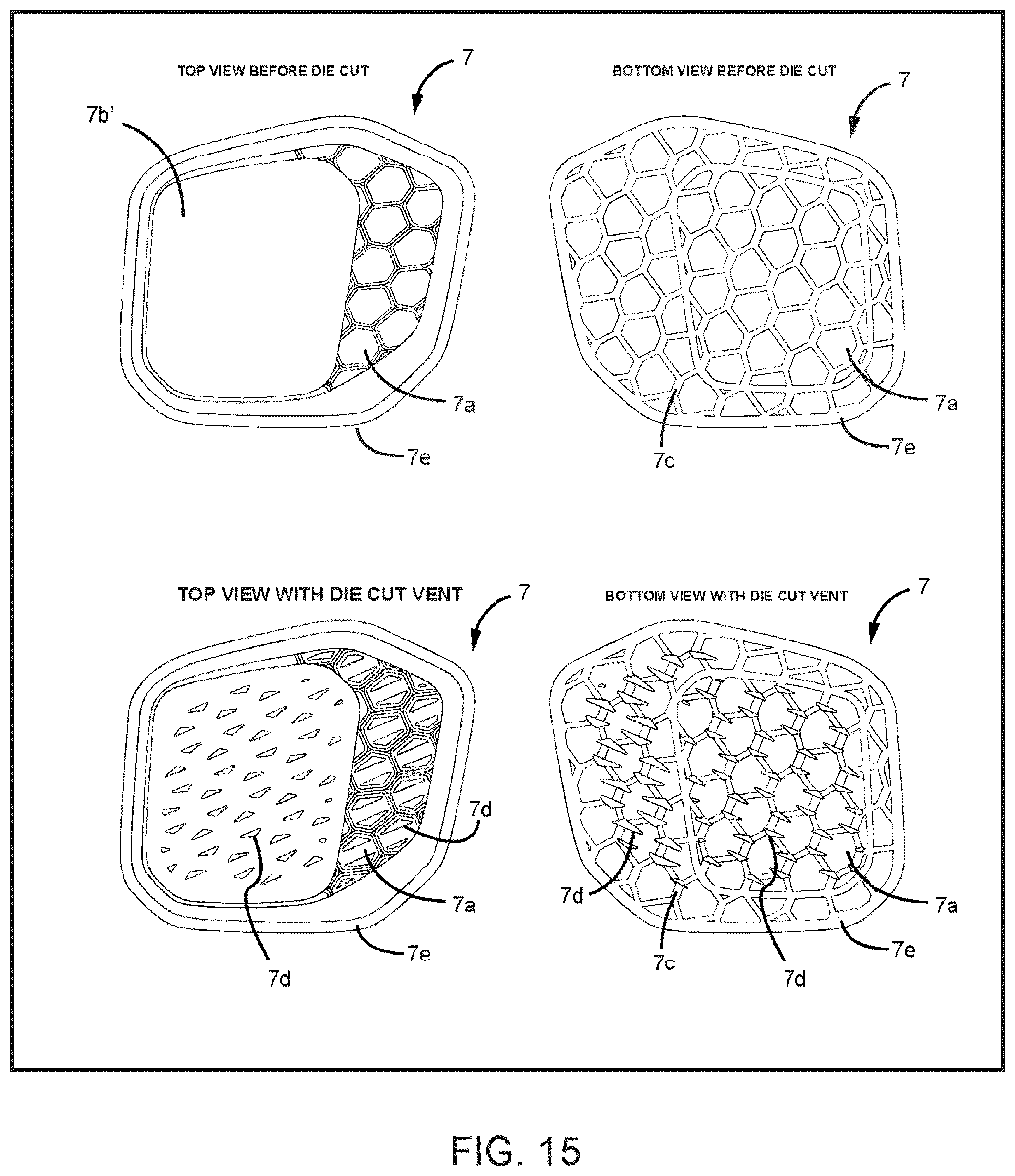 Patent US12311249 Figure 15 – Protective pad for protection from impact and a protective garment using the same