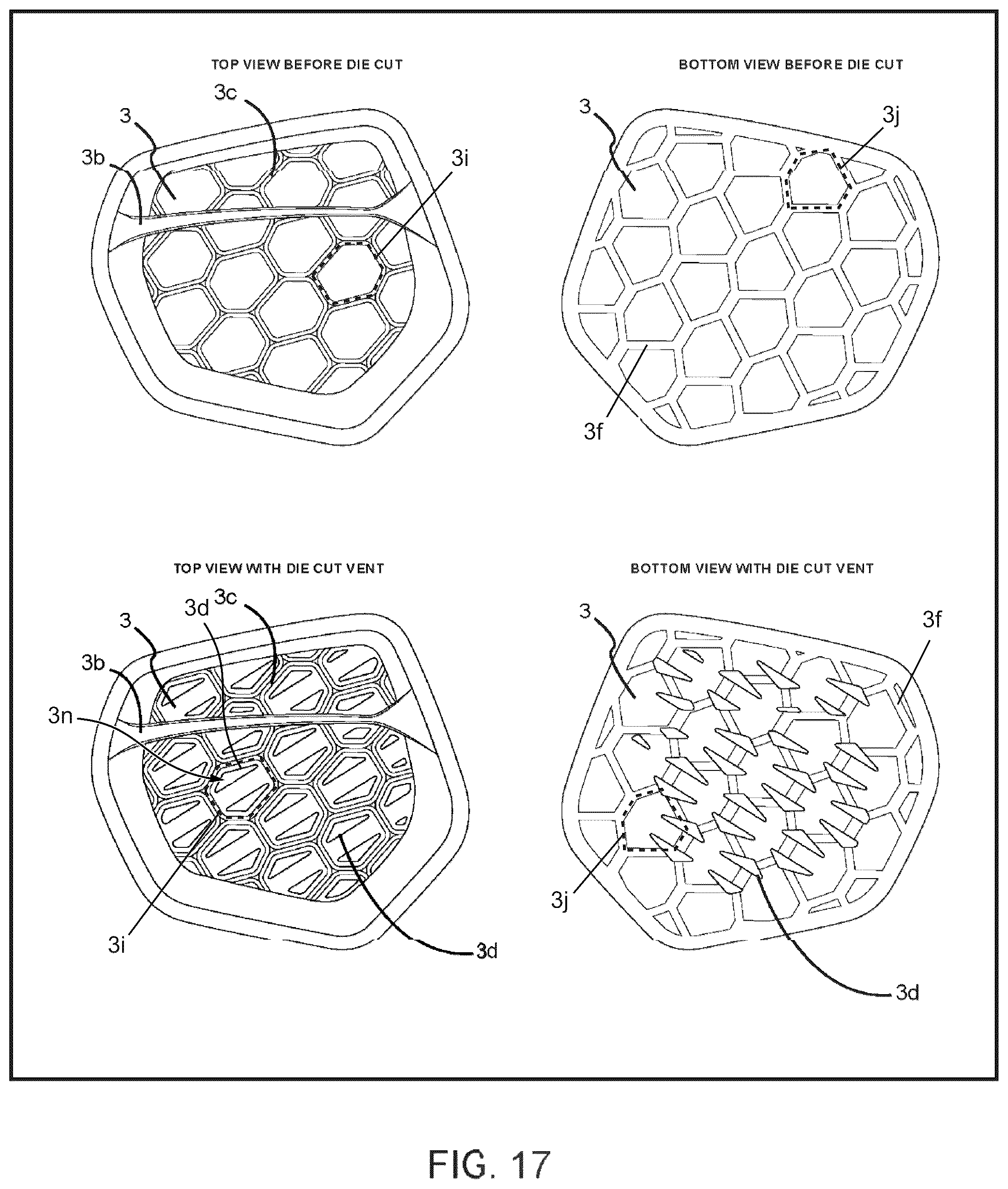 Patent US12311249 Figure 17 – Protective pad for protection from impact and a protective garment using the same