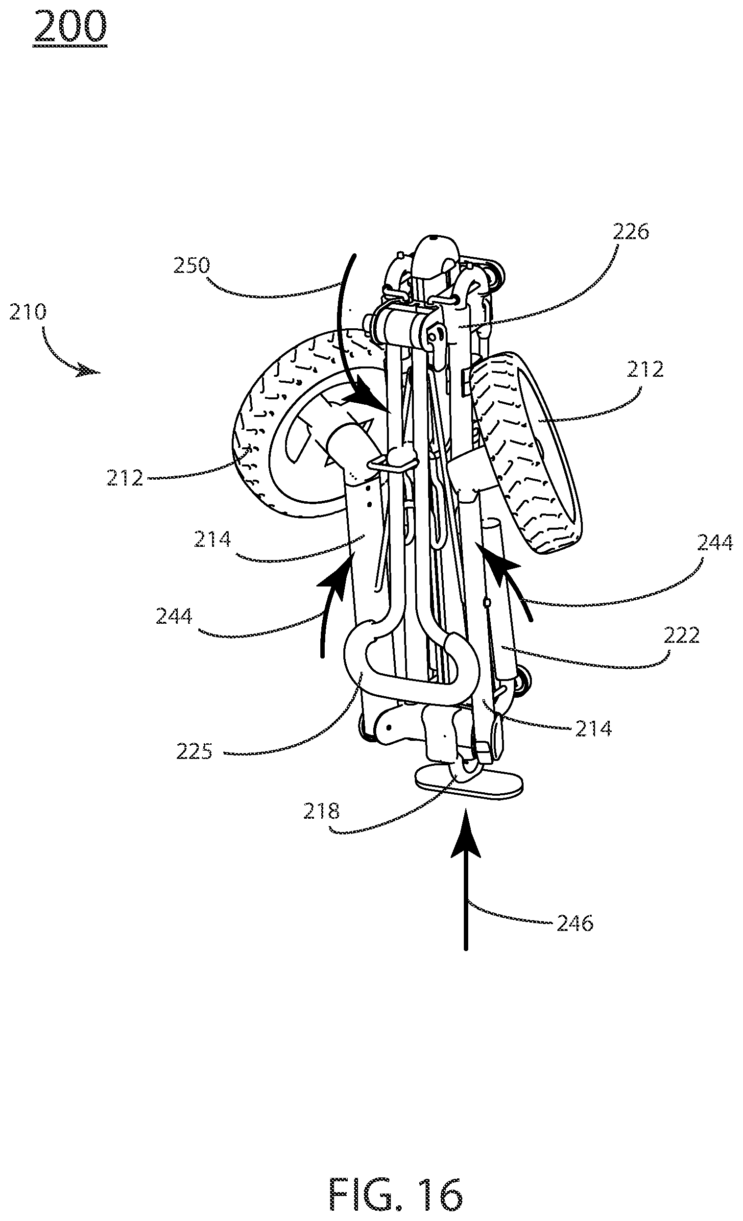 Patent US12311250 Figure 16 – Apparatus for transport and storage of sporting equipment