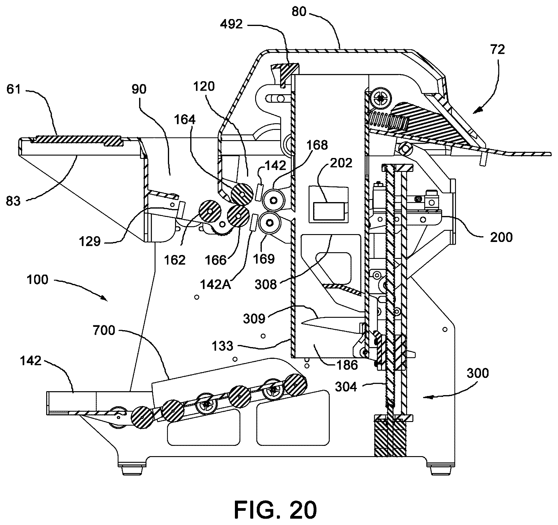Patent US12311255 Figure 13 – Secure shuffler with shoe