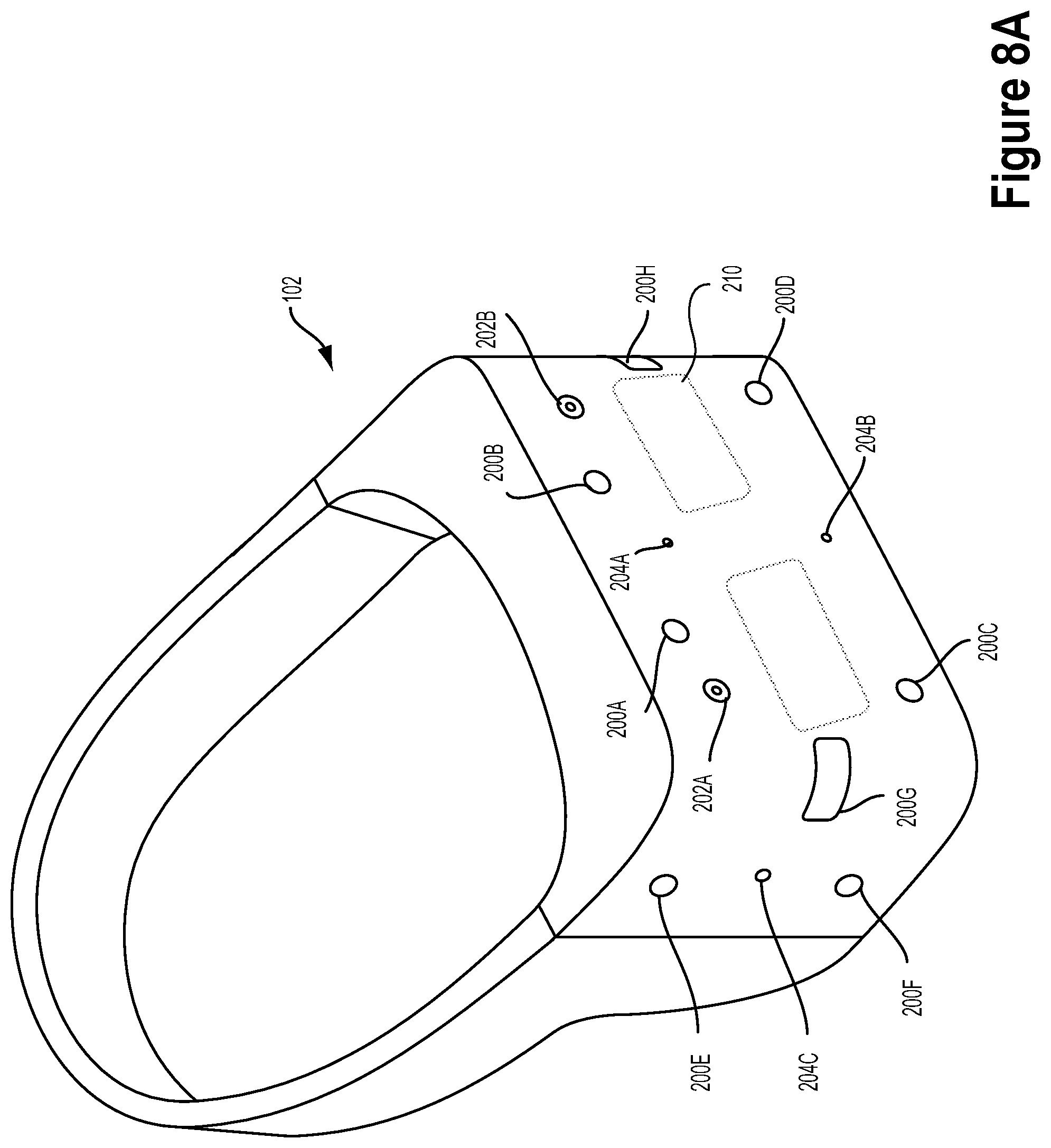 Patent US12311256 Figure 8 – Using eye-tracking / eye metrics to detect VR eye-strain-levels, then using adaptive rendering to lower levels of eye-strain