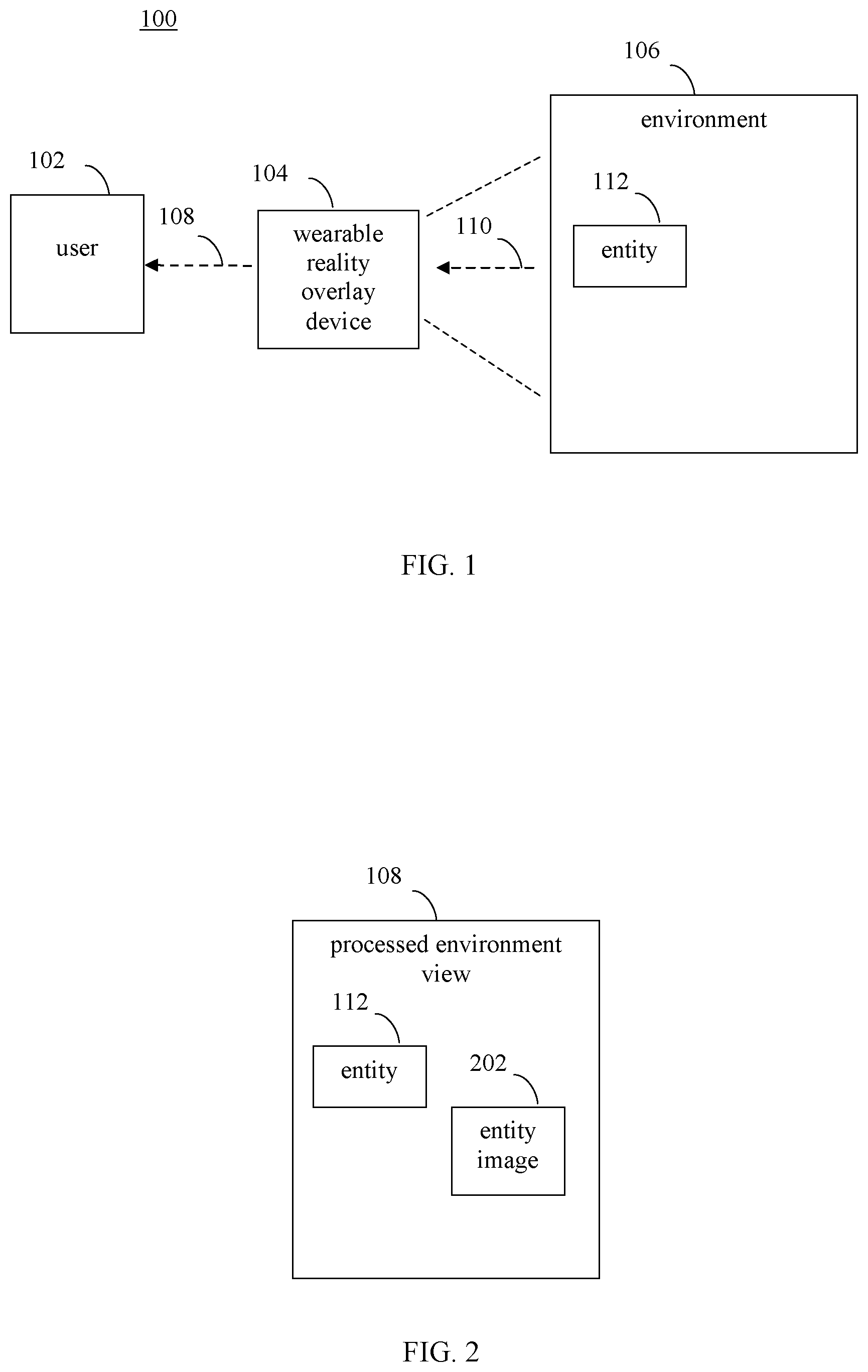 Patent US12311261 Figure 1 – Reconfiguring reality using a reality overlay device