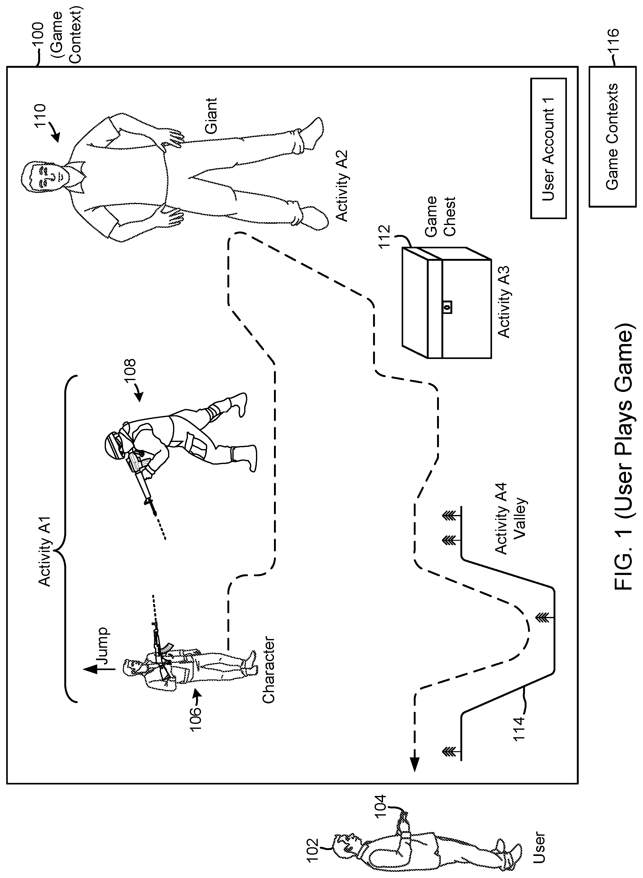 Patent US12311262 Figure 1 – Systems and methods for enabling predictive assistance during gameplay