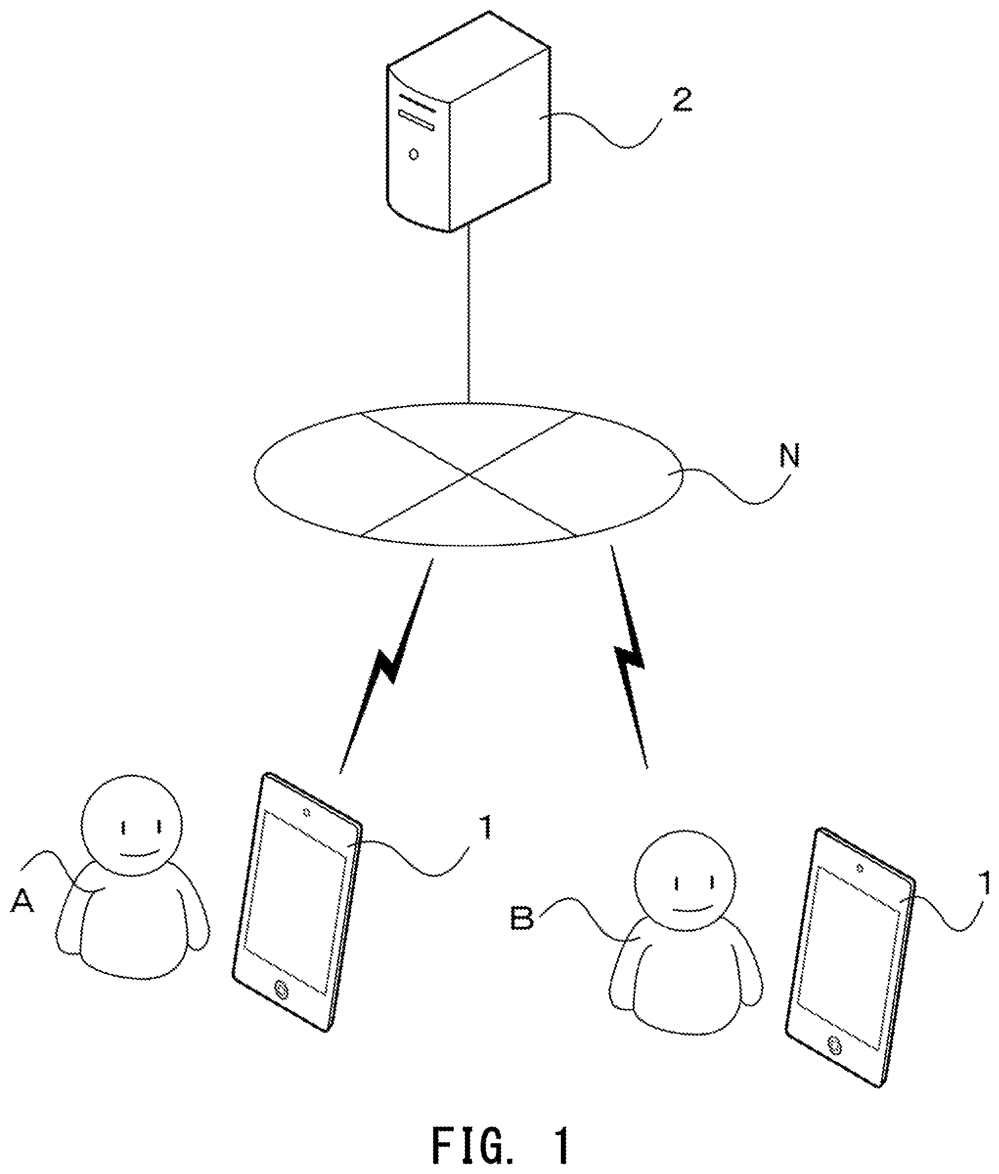 Patent US12311264 — Program, terminal, game system and game management system — Figure 1