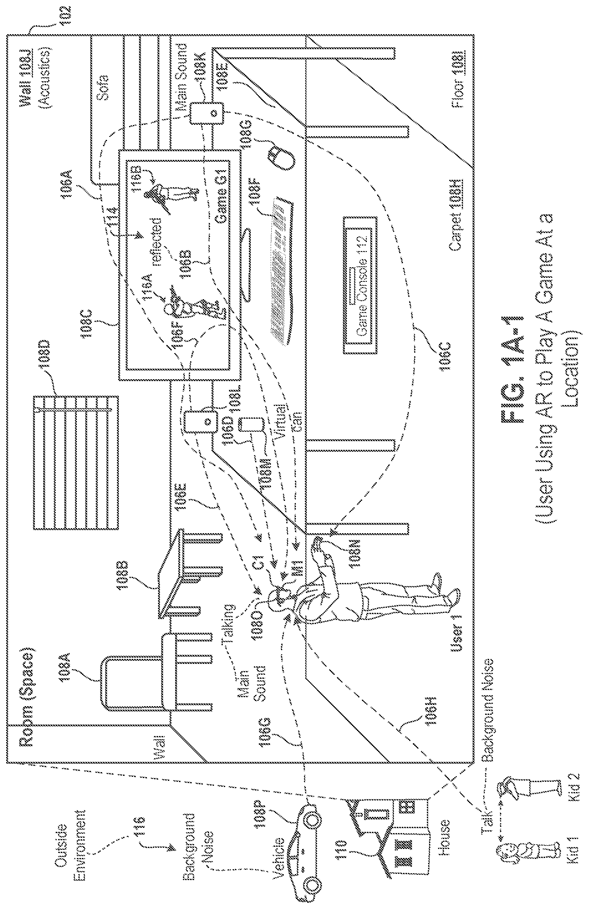 Patent US12311265 Figure 1 – Systems and methods for training a model to determine a type of environment surrounding a user
