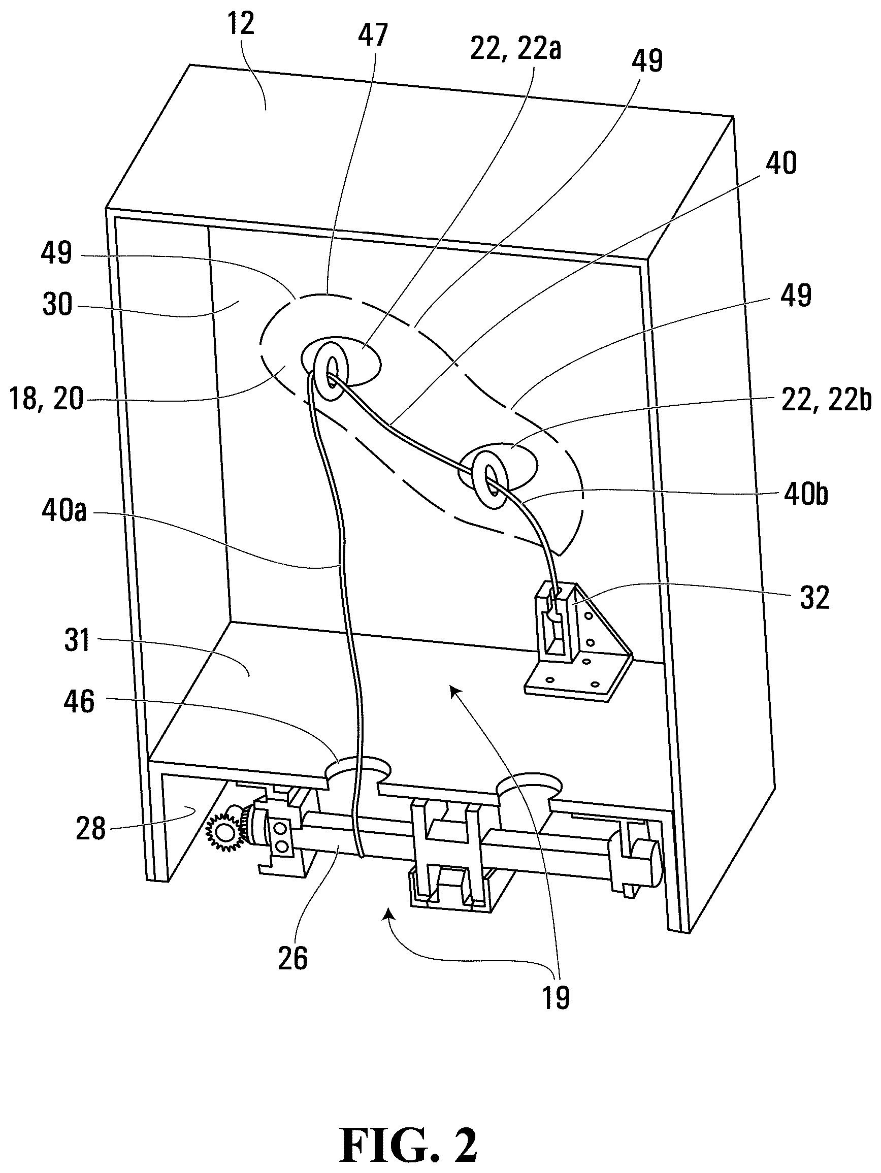 Patent US12311277 Figure 2 – Toy assembly with inner object in housing that performs function