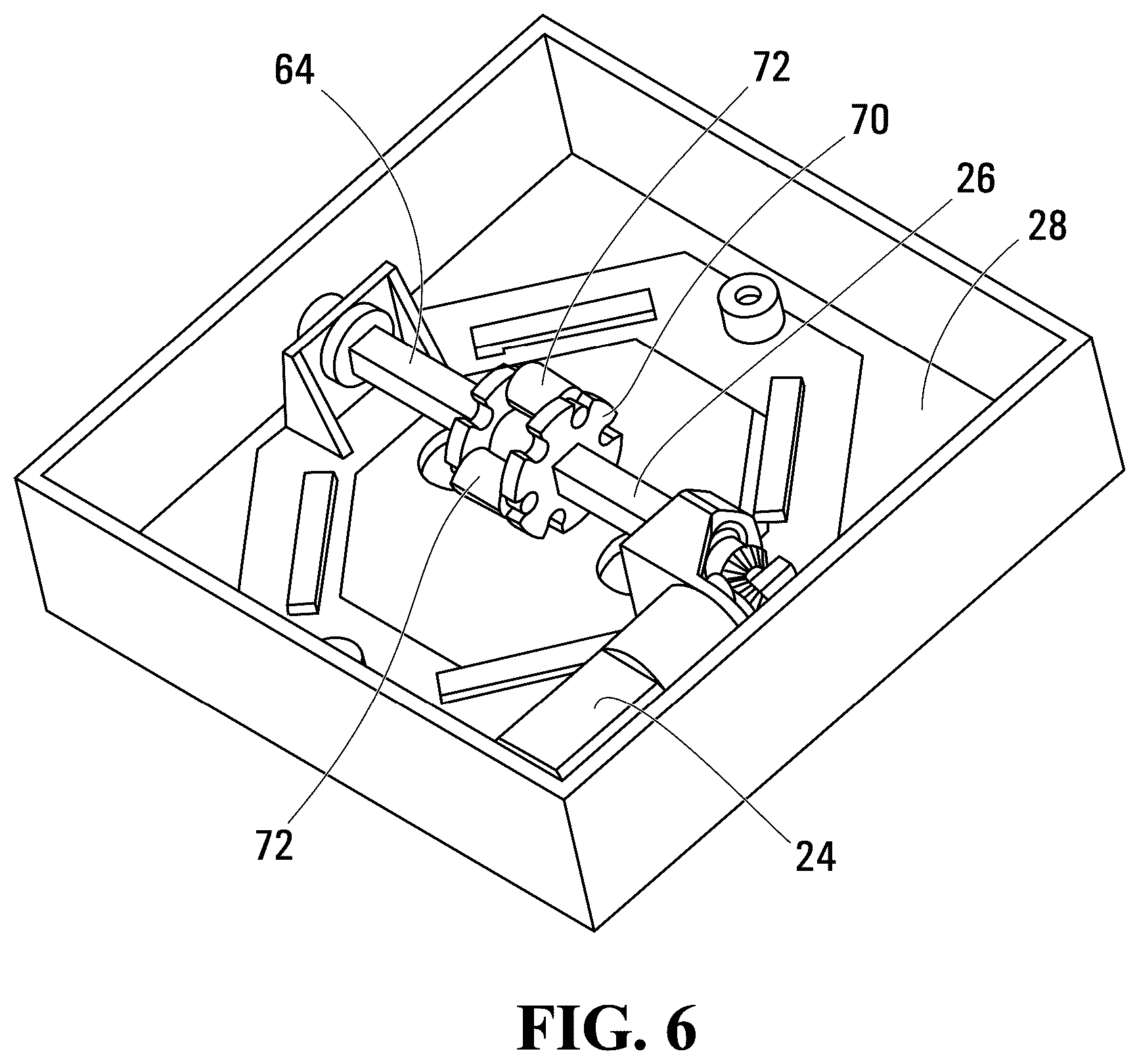 Patent US12311277 Figure 6 – Toy assembly with inner object in housing that performs function