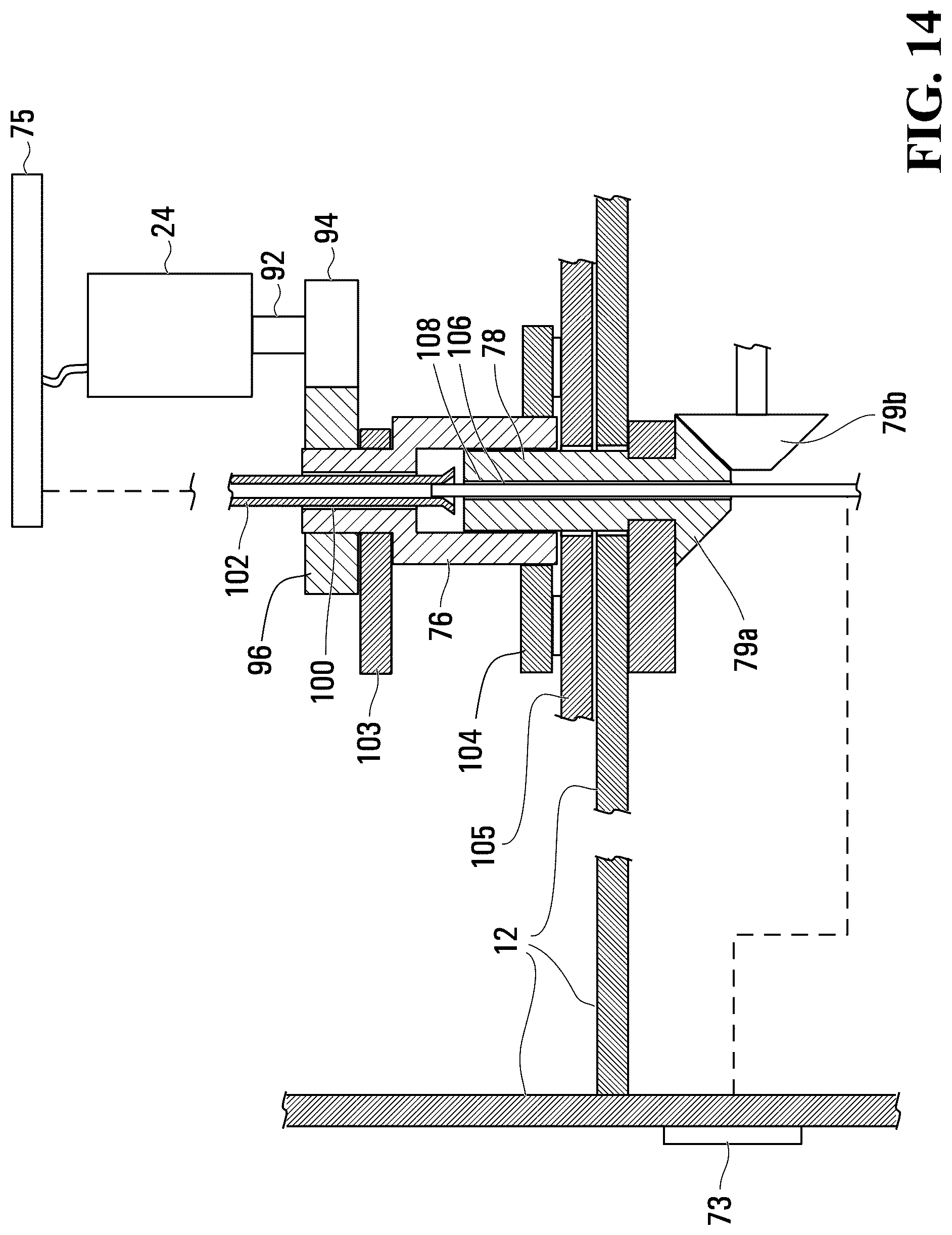 Patent US12311277 Figure 14 – Toy assembly with inner object in housing that performs function