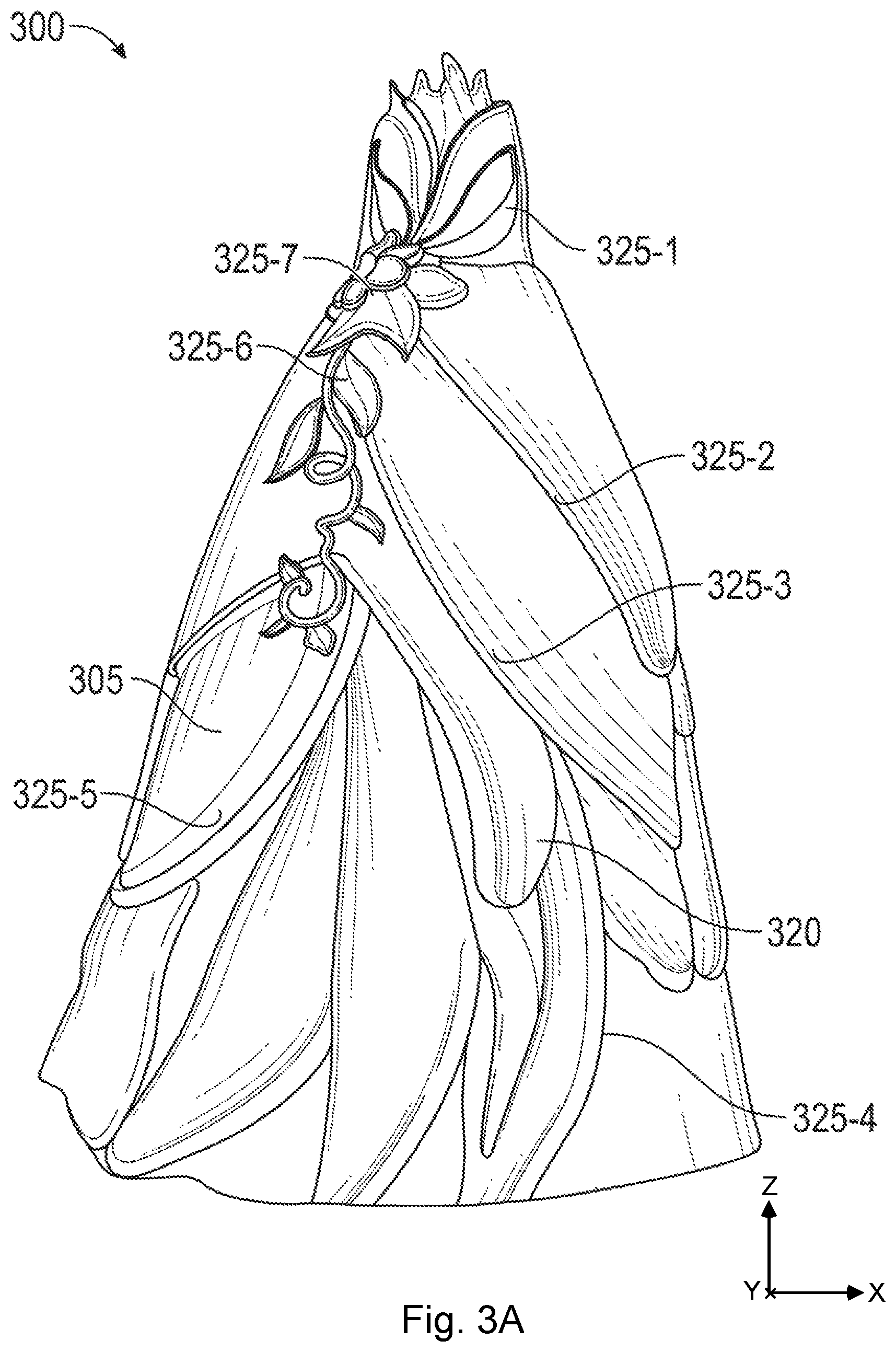 Patent US12311280 Figure 6 – Manufacturing process for making toy figure clothing