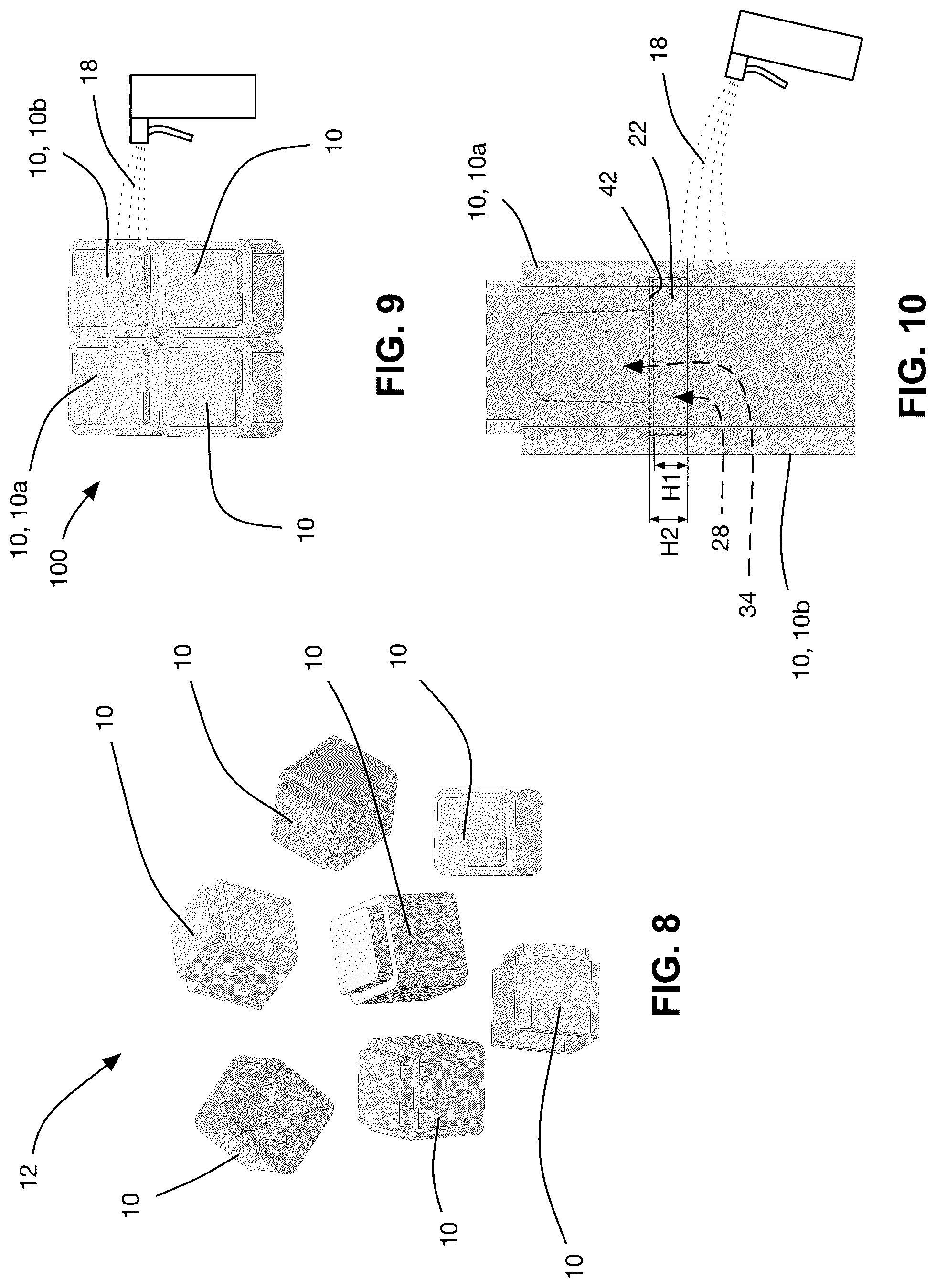Patent US12311282 Figure 6 – Kit with plurality of blocks for constructing craft