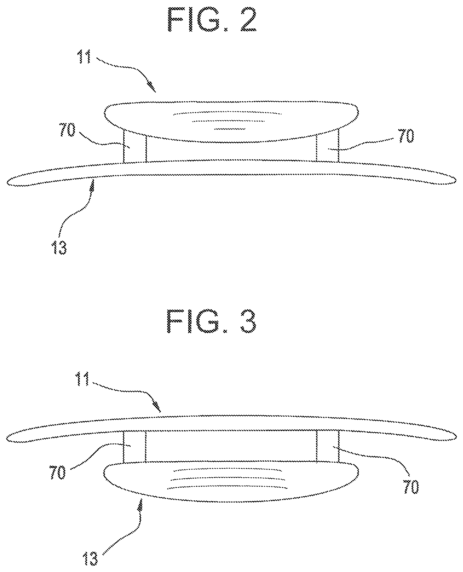 Patent US12311284 Figure 2 – Bi-elliptical flying toy with anhedral bent rings
