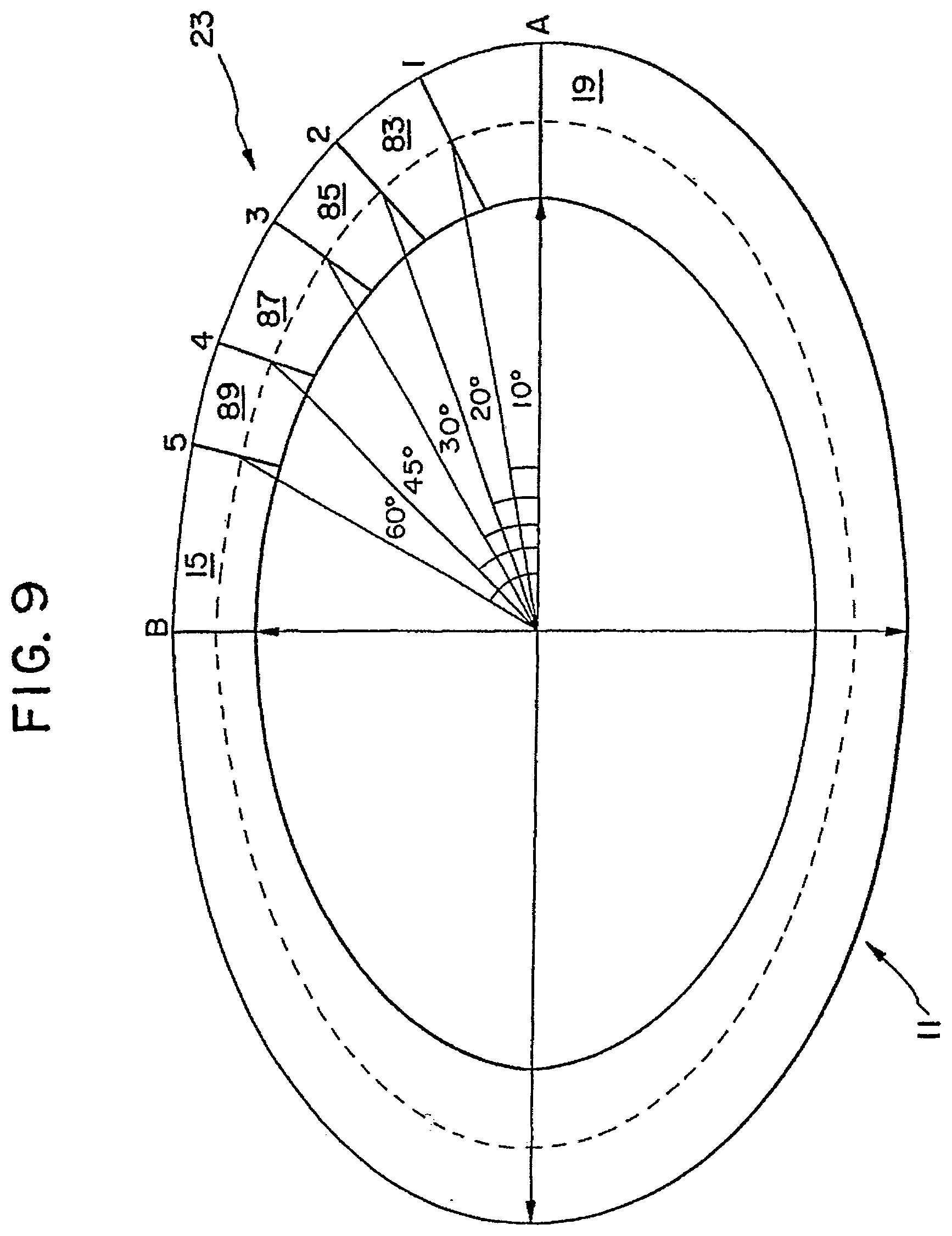 Patent US12311284 Figure 5 – Bi-elliptical flying toy with anhedral bent rings