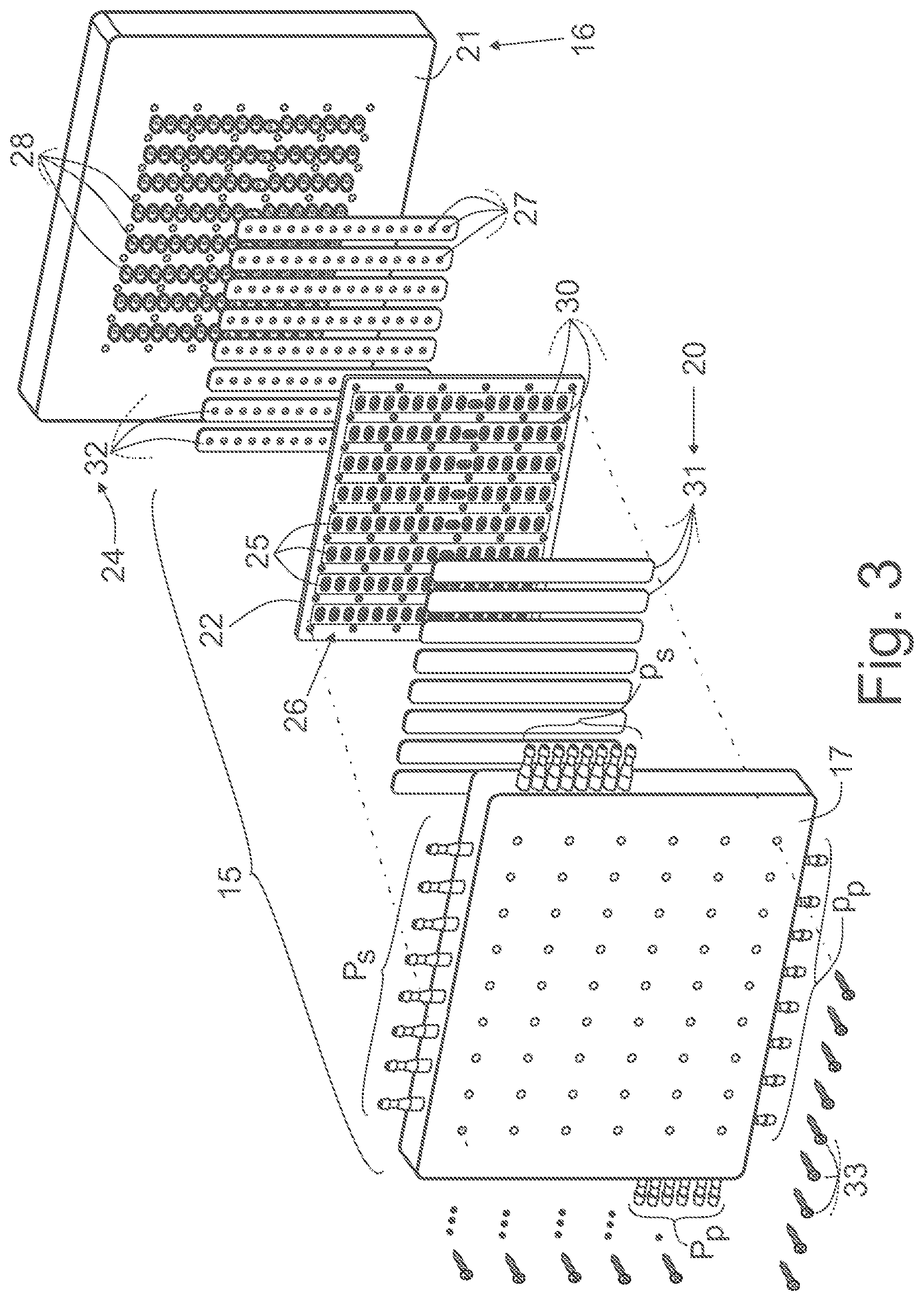 Patent US12311287 Figure 3 – Valve switching system for selectively interconnecting components of a bioprocess installation