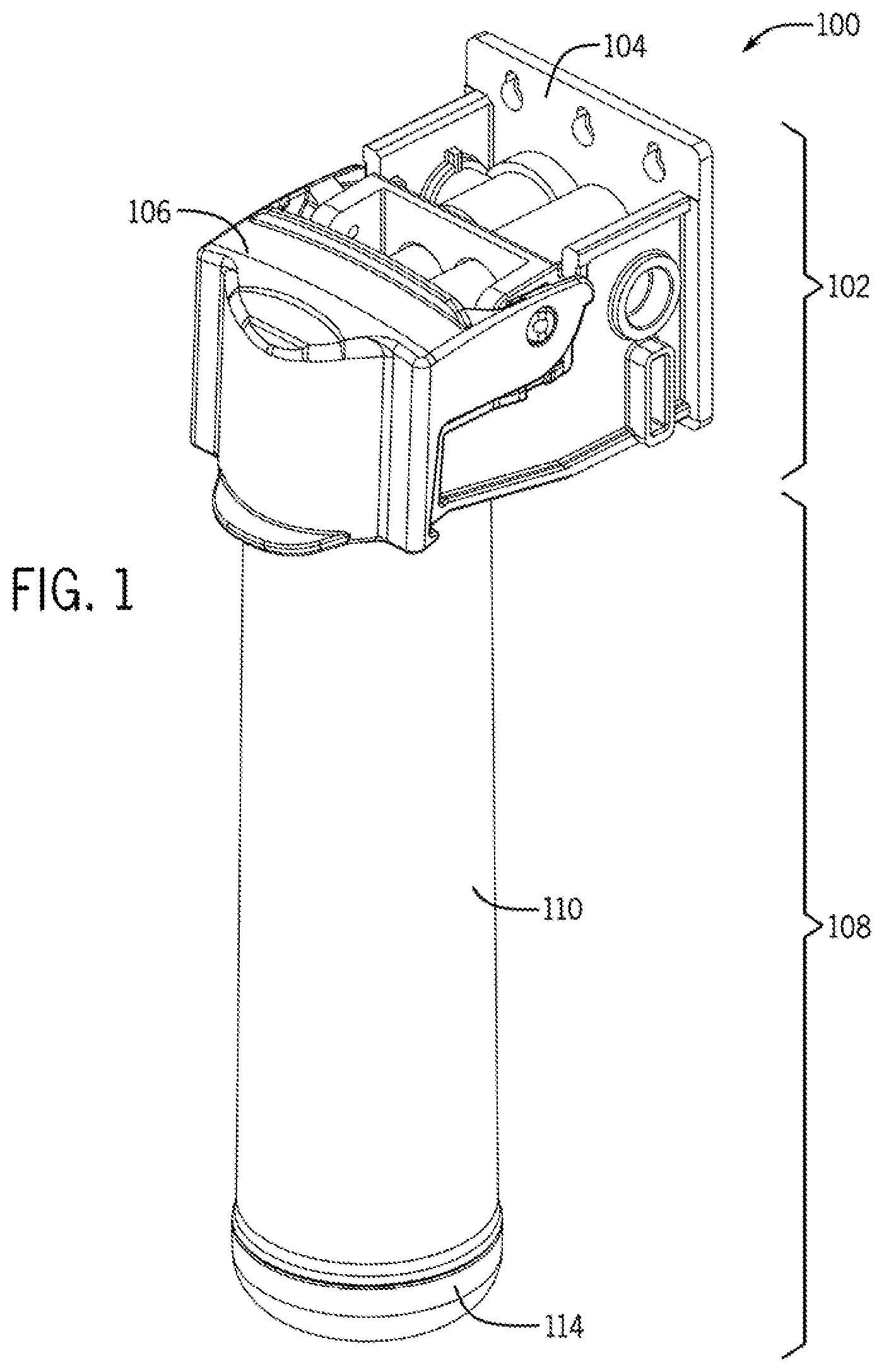 Patent US12311291 — Water filtration system and method — Figure 1