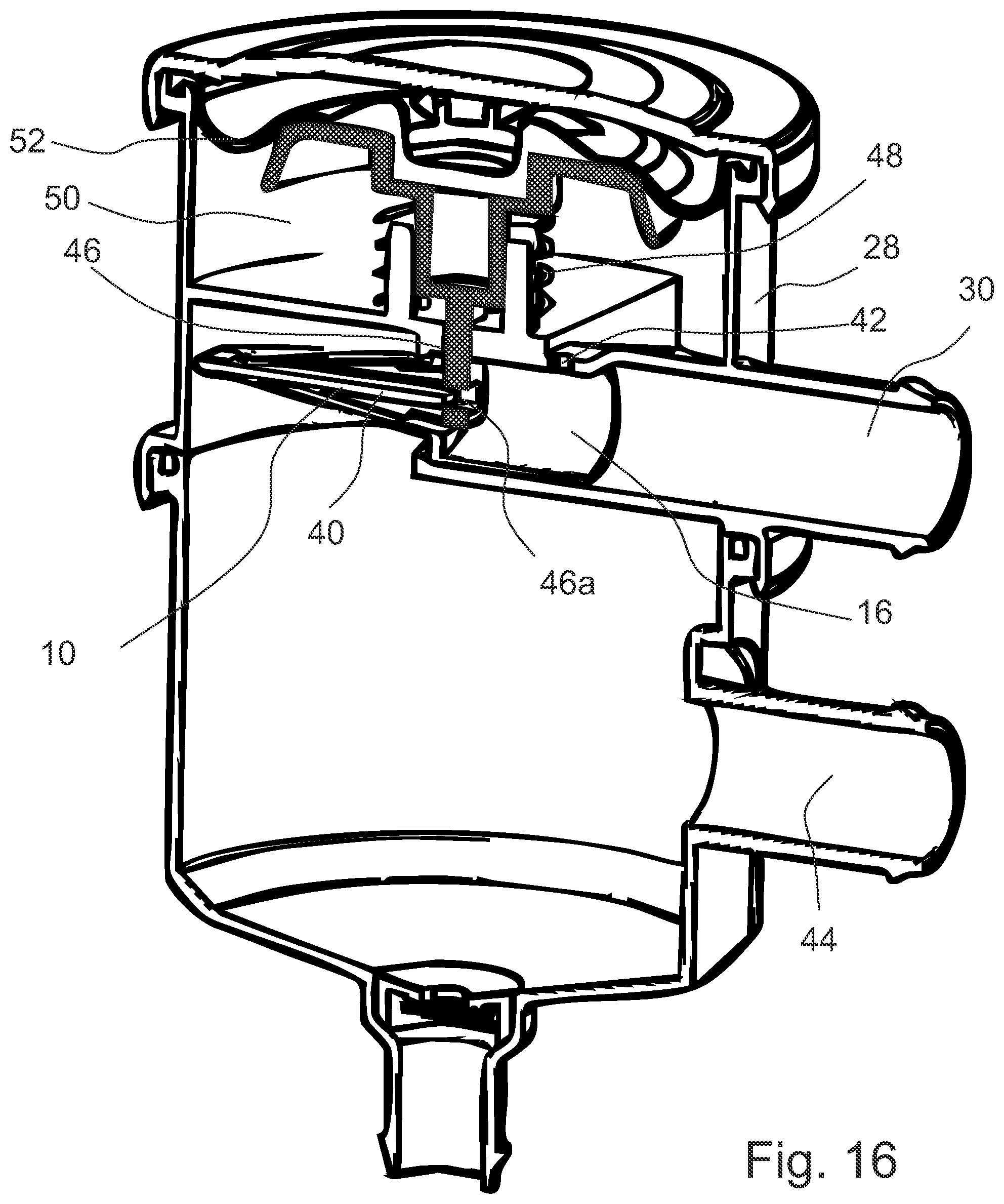Patent US12311297 Figure 10 – Impactor/separator element and devices comprising an impactor separator/element of this type