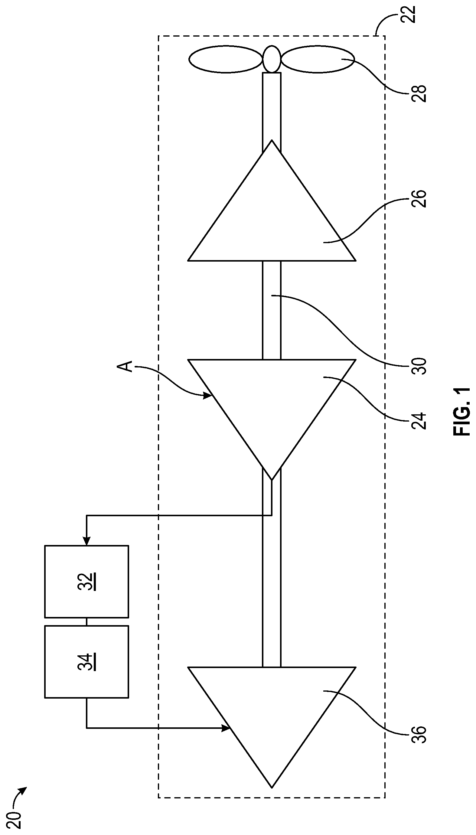 Patent US12311300 Figure 1 – Mid-pressure water separation for environmental control system