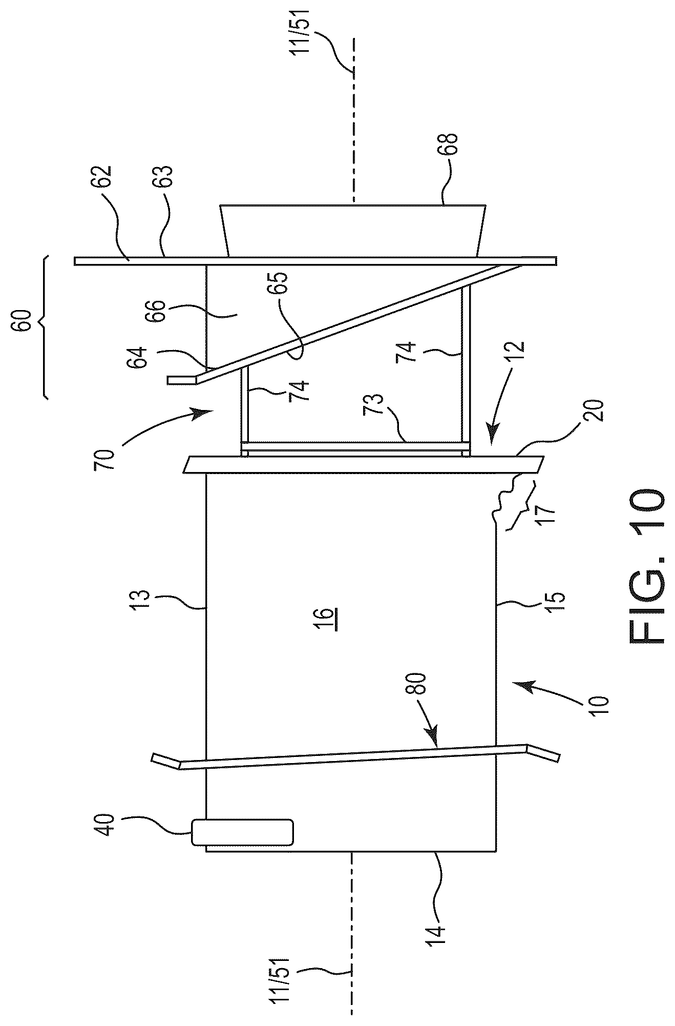 Patent US12311302 Figure 5 – Enlarged opening filter bags, support assemblies, and filter bag assemblies