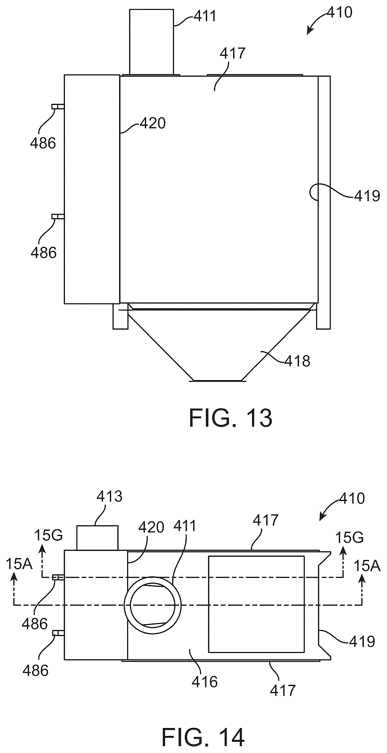 Patent US12311302 Figure 8 – Enlarged opening filter bags, support assemblies, and filter bag assemblies