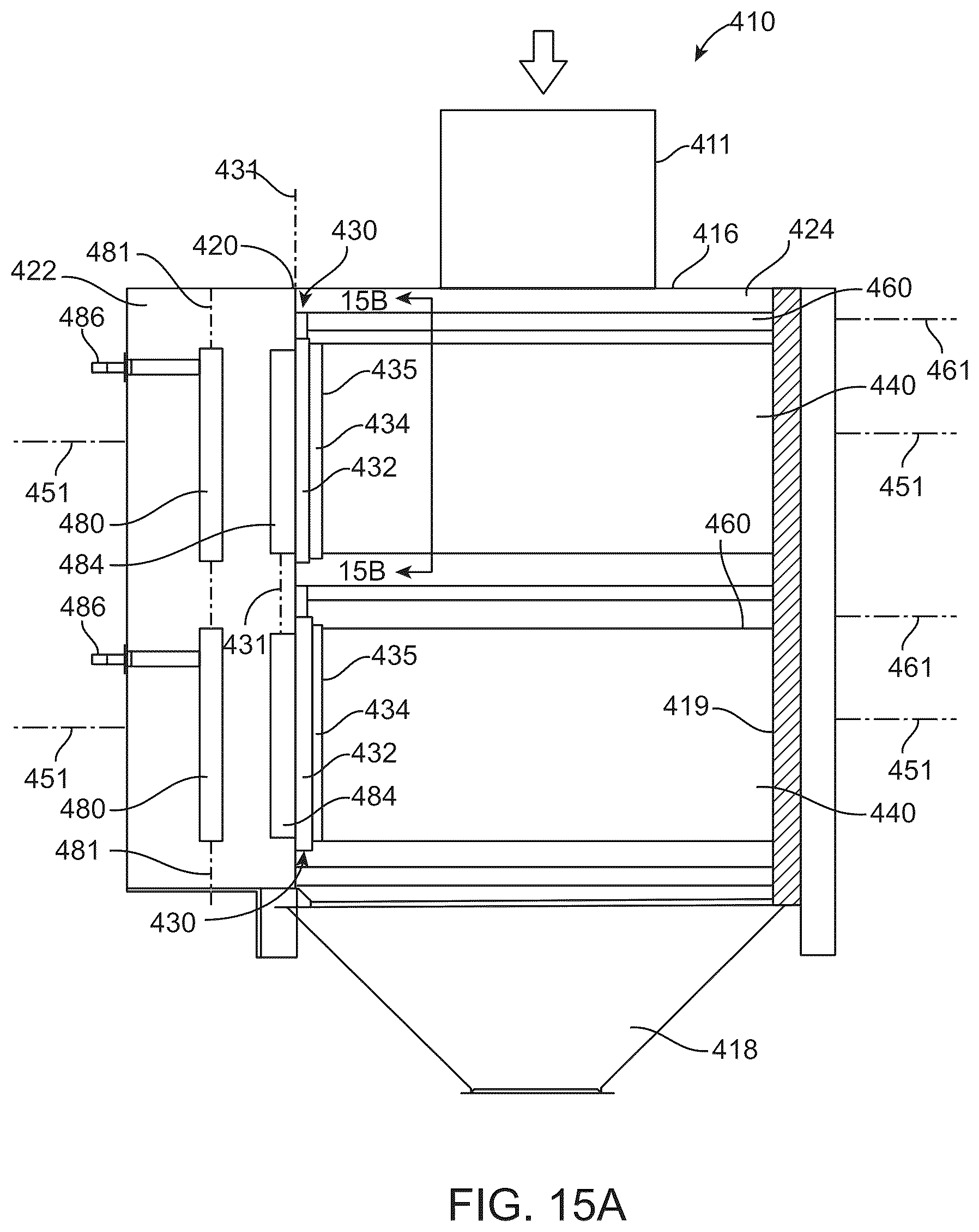 Patent US12311302 Figure 9 – Enlarged opening filter bags, support assemblies, and filter bag assemblies