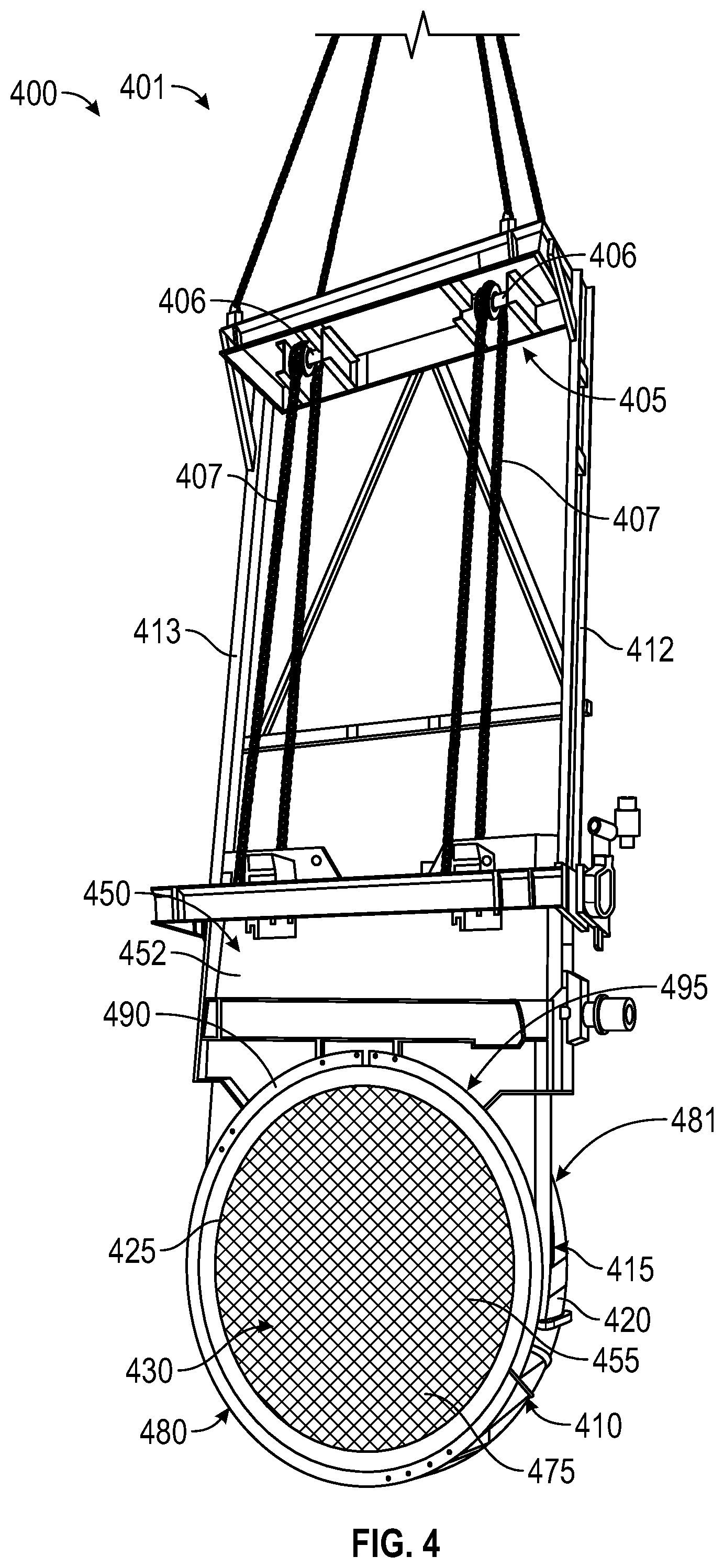 Patent US12311305 Figure 3 – Removable flue gas strainer and associated methods