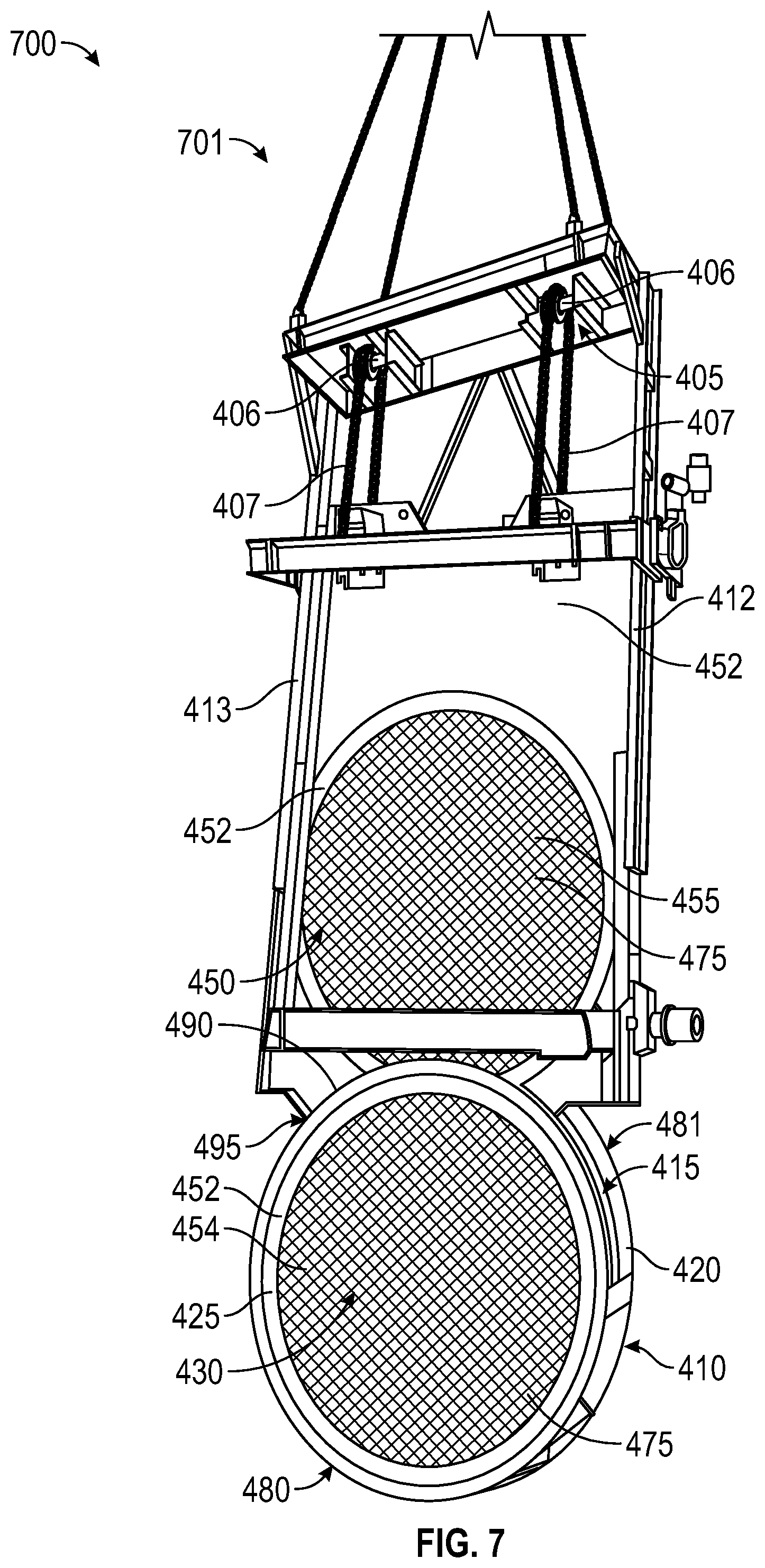 Patent US12311305 Figure 6 – Removable flue gas strainer and associated methods
