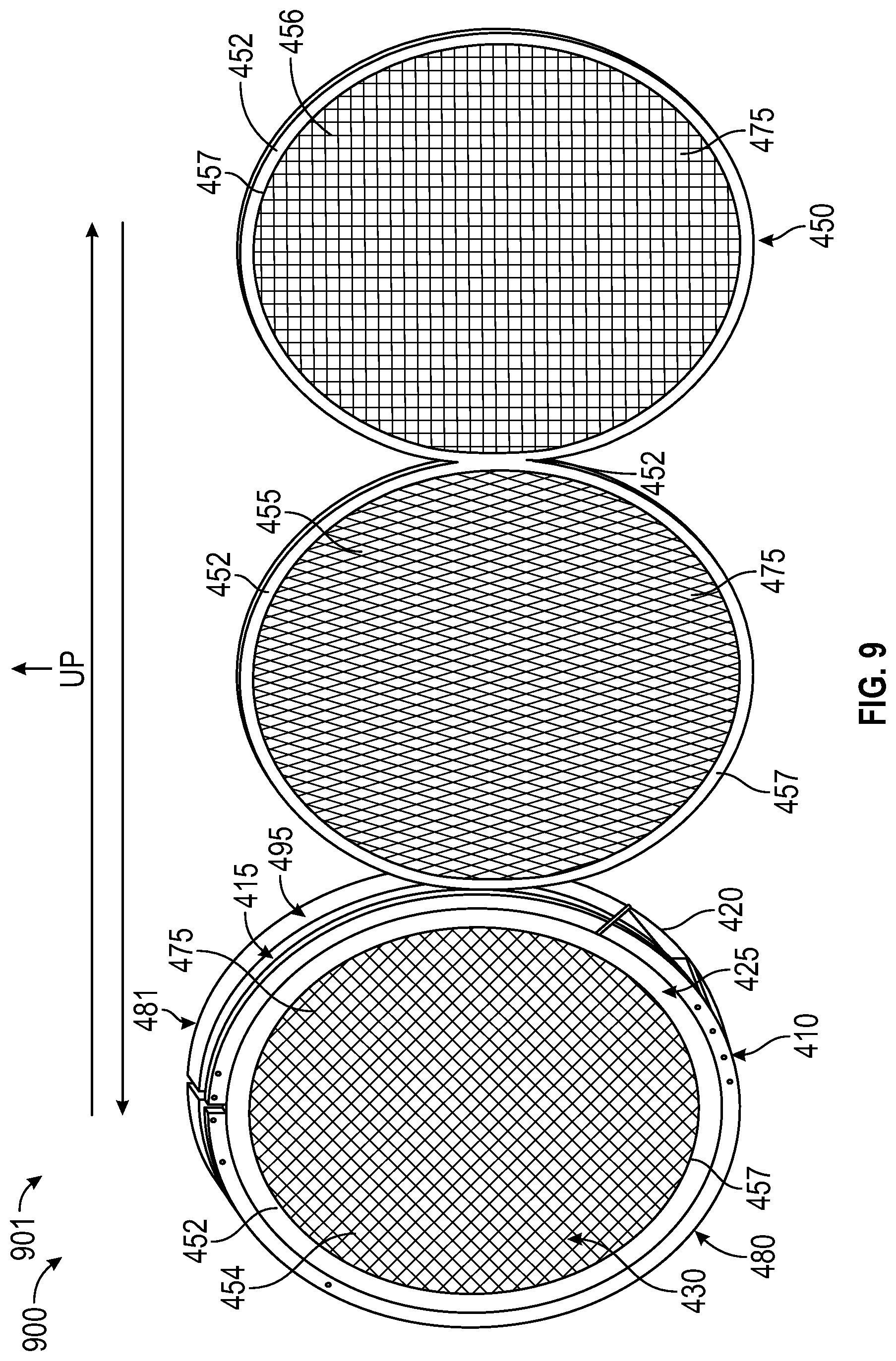 Patent US12311305 Figure 8 – Removable flue gas strainer and associated methods