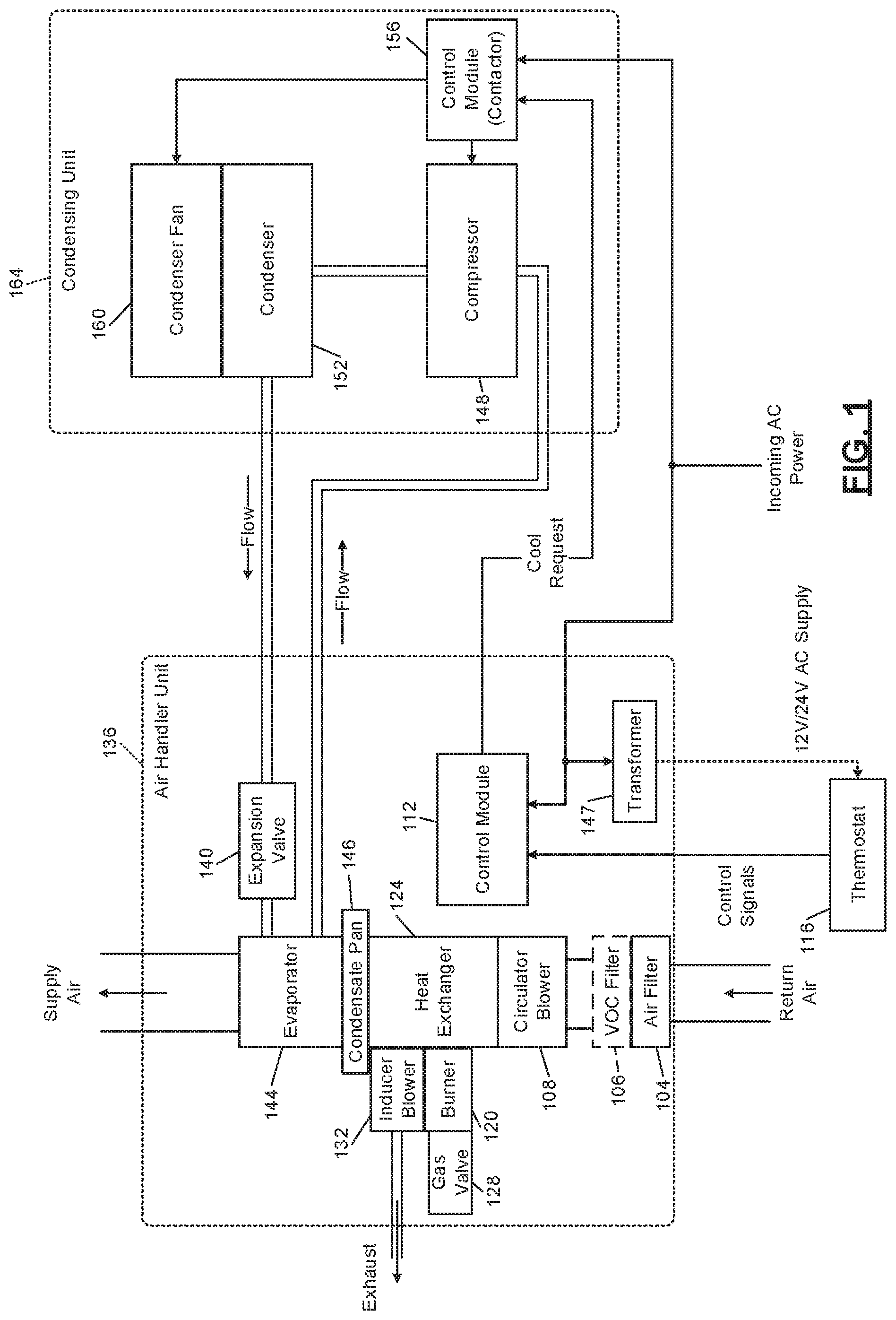 Patent US12311308 Figure 1 – Particulate-matter-size-based fan control system