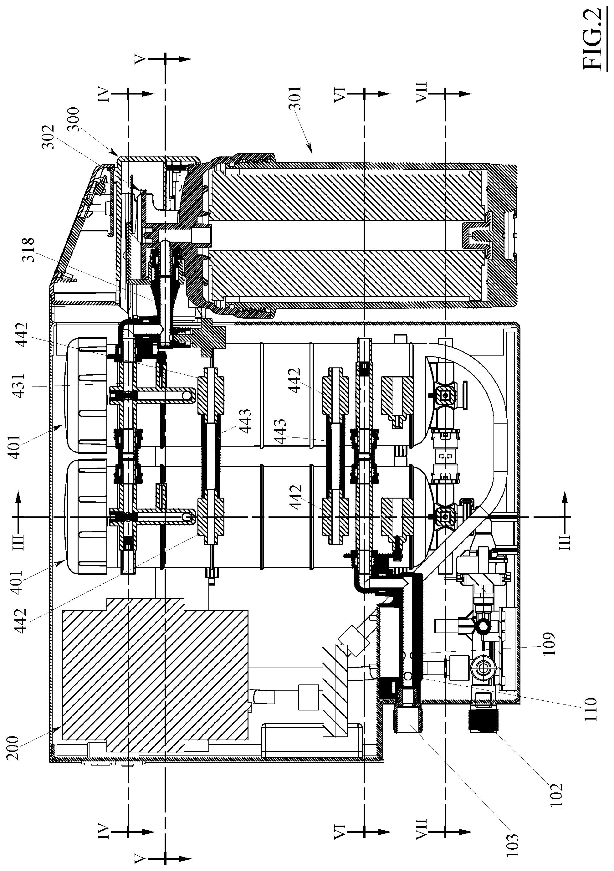 Patent US12311317 Figure 2 – Modular element for reverse osmosis filtering devices