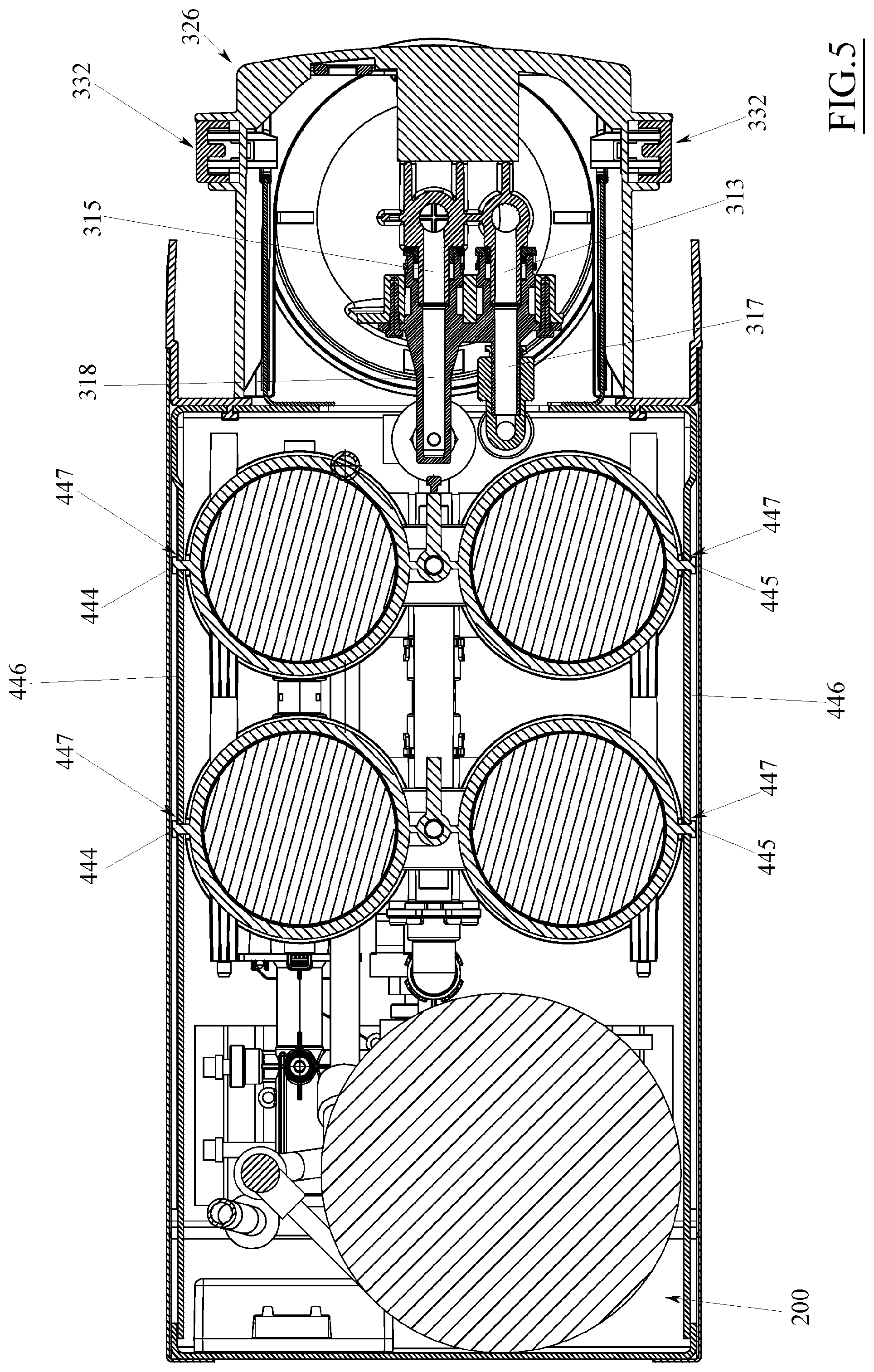 Patent US12311317 Figure 7 – Modular element for reverse osmosis filtering devices