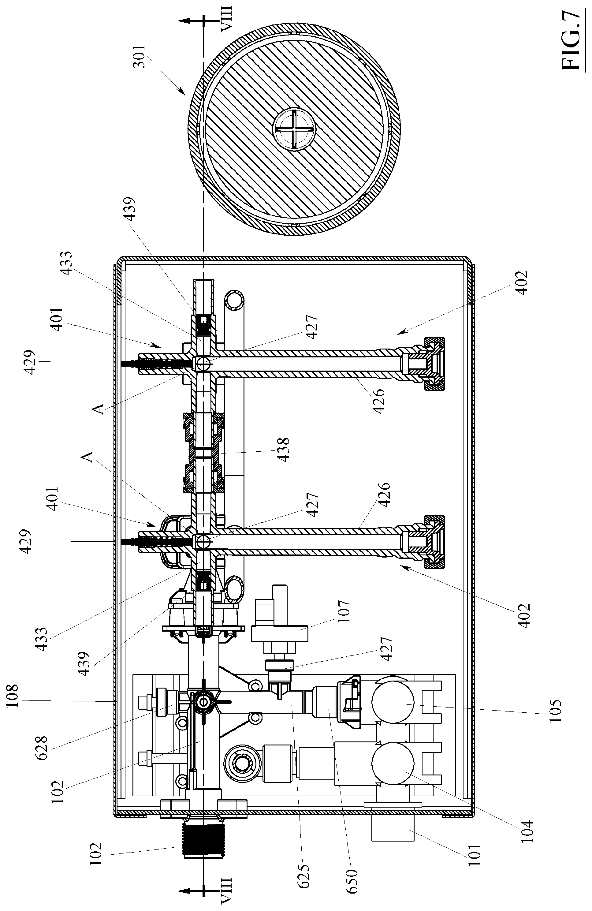 Patent US12311317 Figure 9 – Modular element for reverse osmosis filtering devices